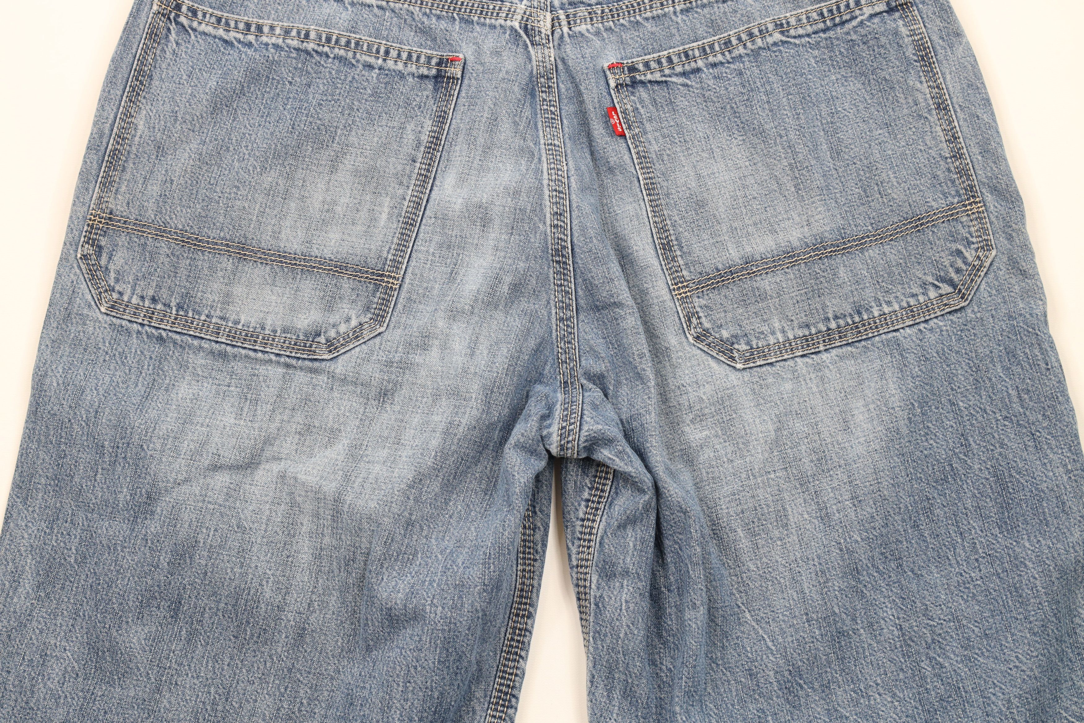 Levi's × Vintage Vintage Y2K Levis Baggy Carpenter Worker Denim Shorts Jorts Size US 33 - 10 Thumbnail