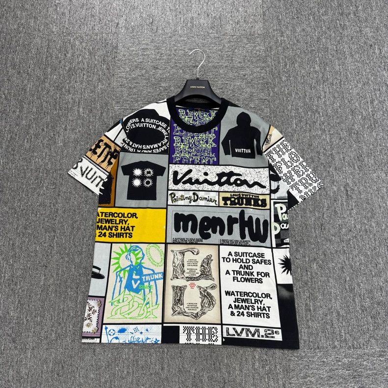 Louis Vuitton Louis Vuitton Comic Patchwork Short Sleeve Size US XL / EU 56 / 4 - 1 Thumbnail