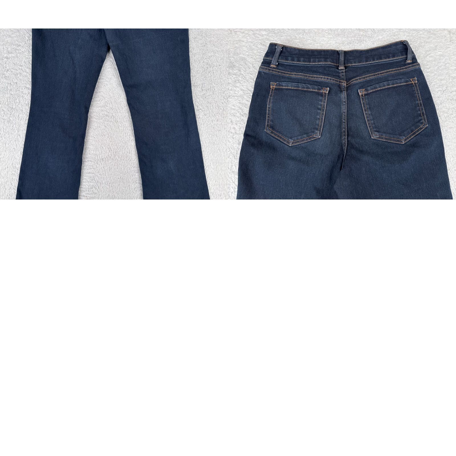 Vintage No Boundaries Jeans Juniors 7 Blue Denim Bootcut Dark Wash 27x30 Cotton Stretch 5-Pocket Womens Regular Size 28" / US 6 / IT 42 - 10 Thumbnail
