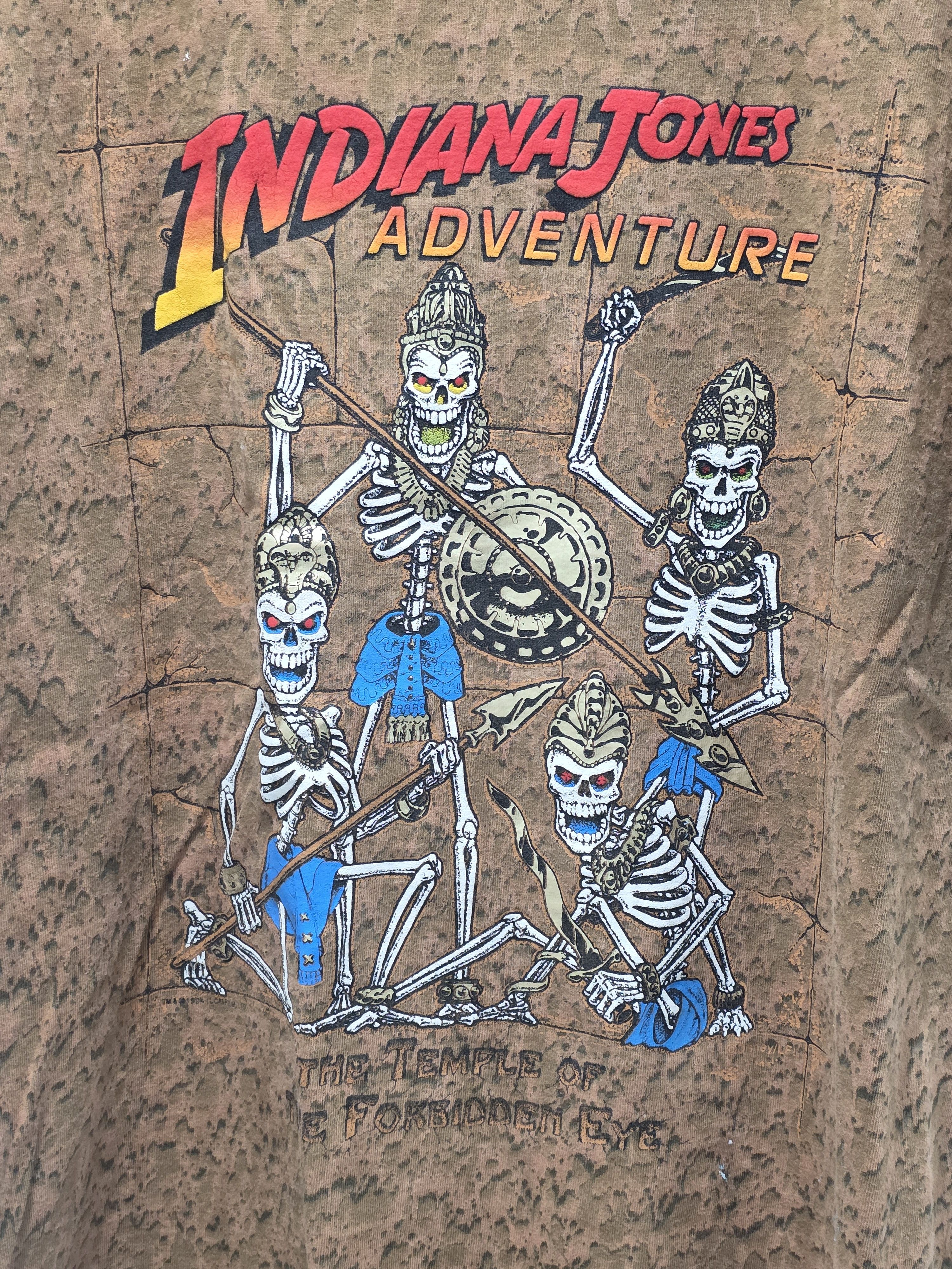 Vintage Vintage movie tee 1994 indiana jones adventure Size US L / EU 52-54 / 3 - 6 Thumbnail