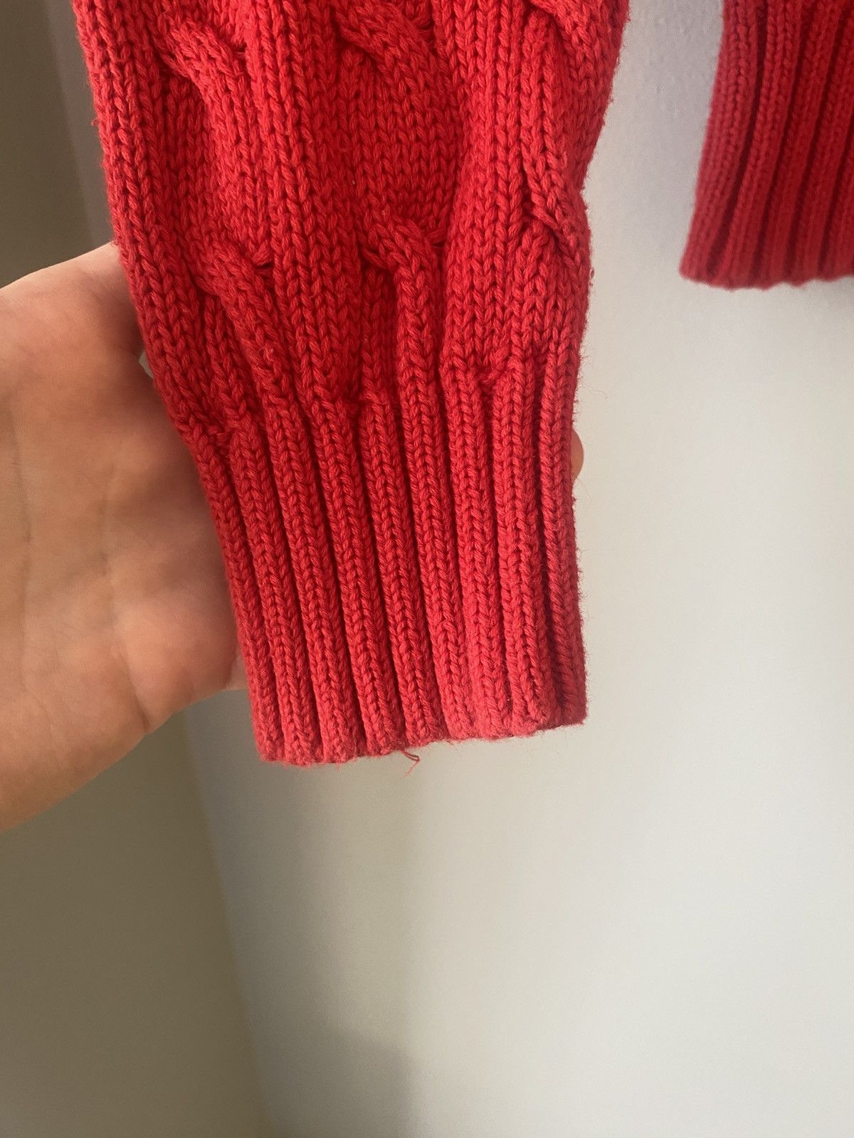 Polo Ralph Lauren × Ralph Lauren Sport Ralph lauren sweater cableknit women red Size M / US 6-8 / IT 42-44 - 5 Thumbnail