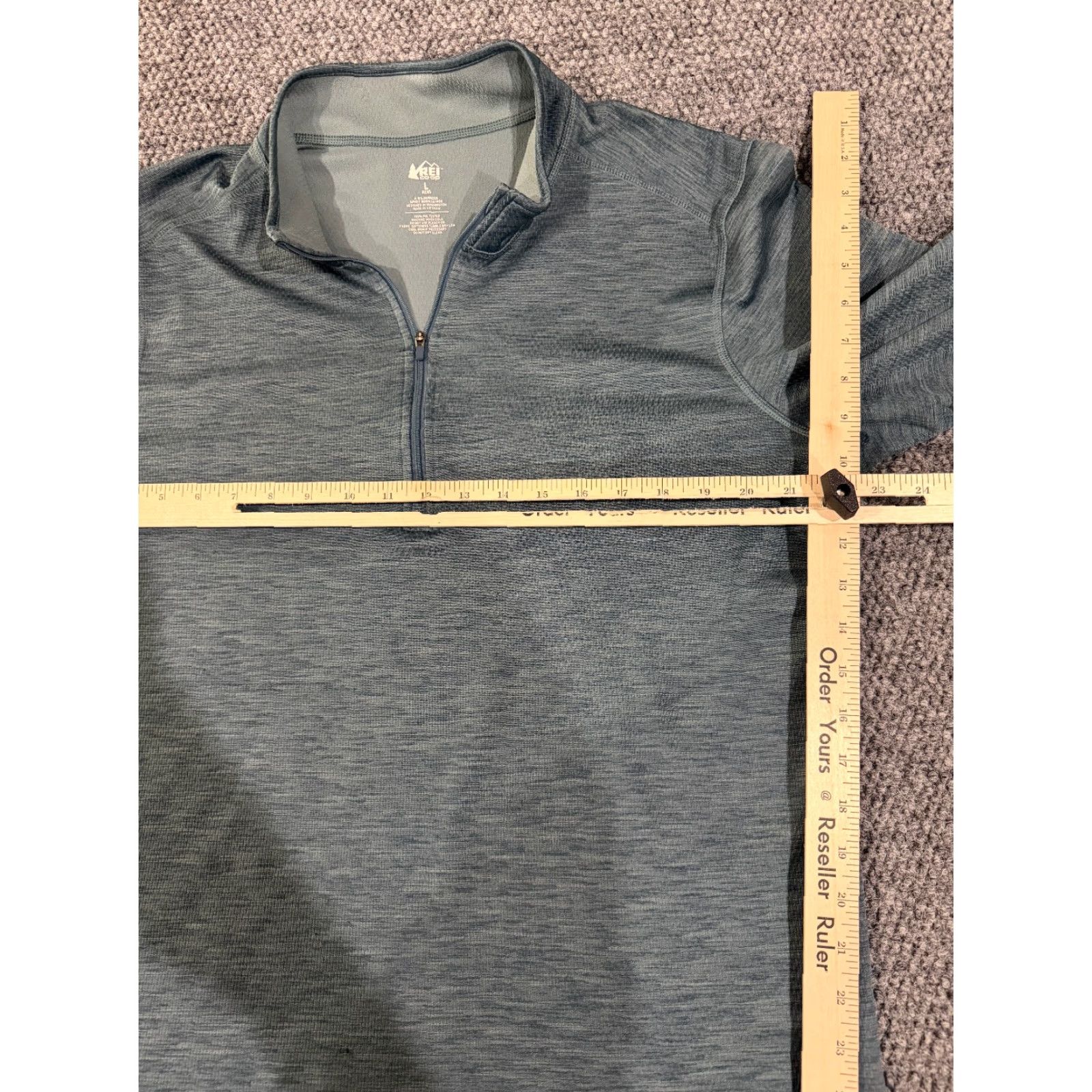 Vintage REI Pullover Shirt Mens L Green Long Sleeve Fleece Logo Quarter Zip Outdoor Activewear Regular Image: N/A Size US L / EU 52-54 / 3 - 8 Thumbnail