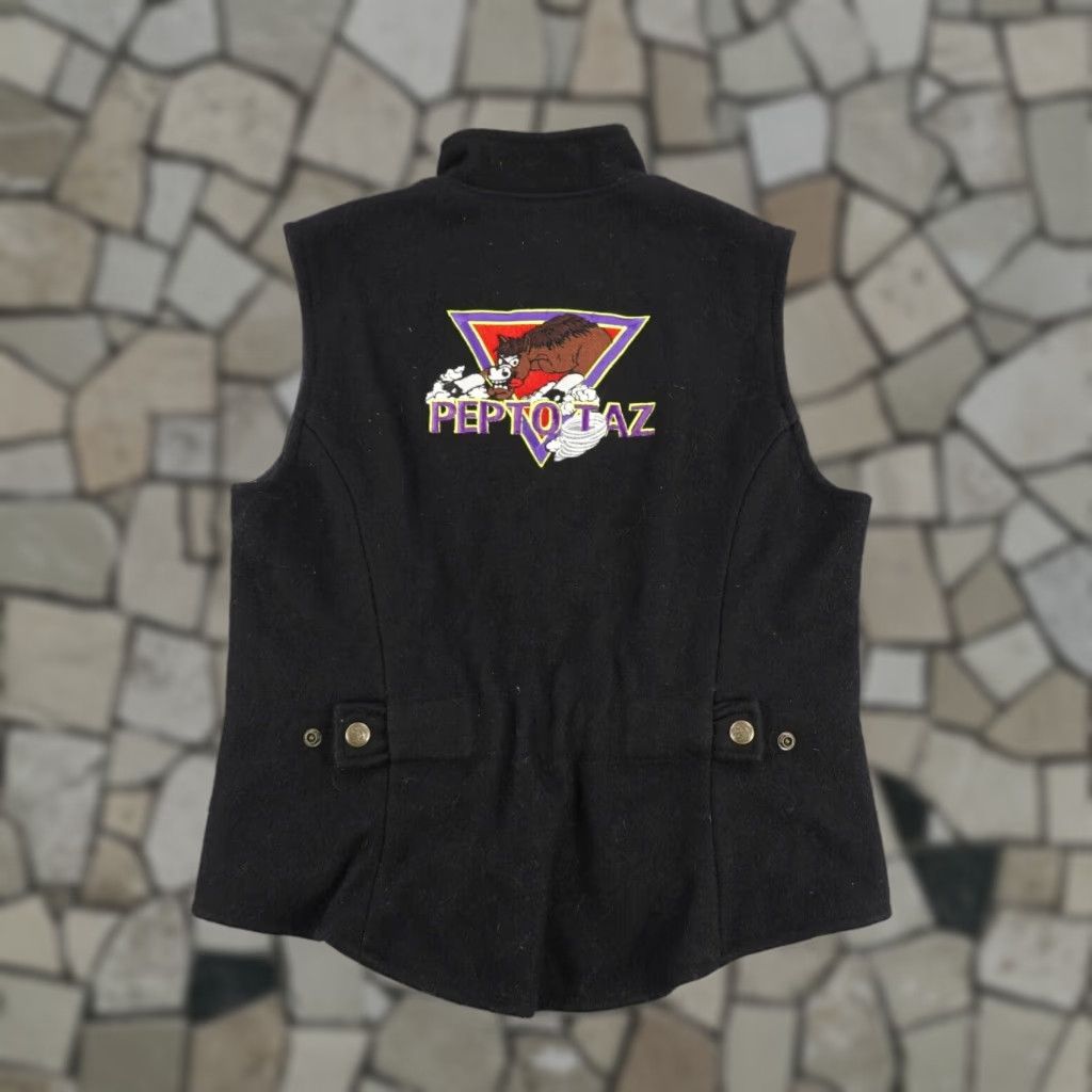 Vintage VINTAGE Schaefer Vest Mens Small Black Wool Frontier Western Cowboy Rodeo Crew Neck? Size US S / EU 44-46 / 1 - 1 Thumbnail