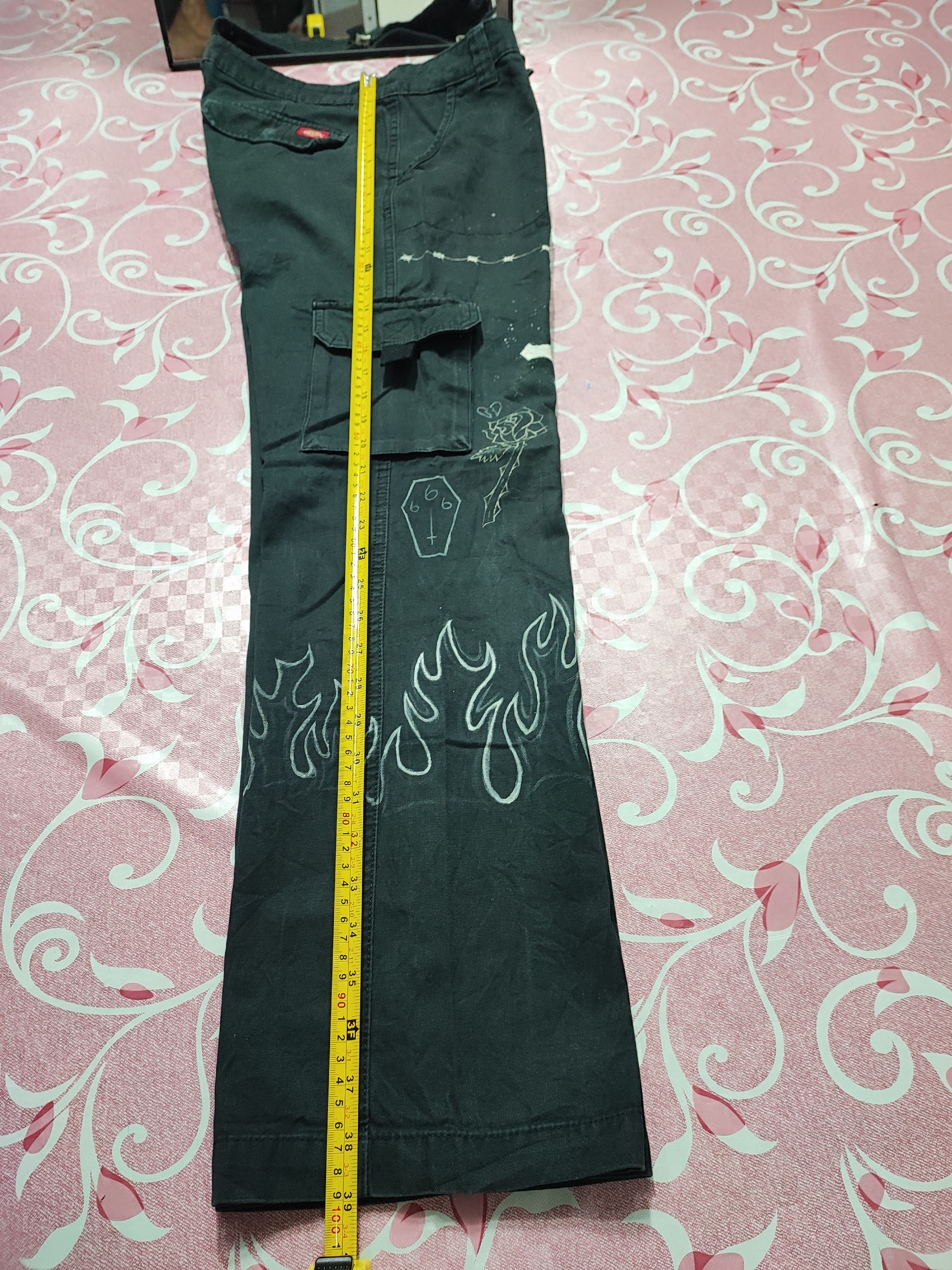 Dickies Cargo Cotton Hand Painted Art Punk Dickes Size US 32 / EU 48 - 17 Thumbnail