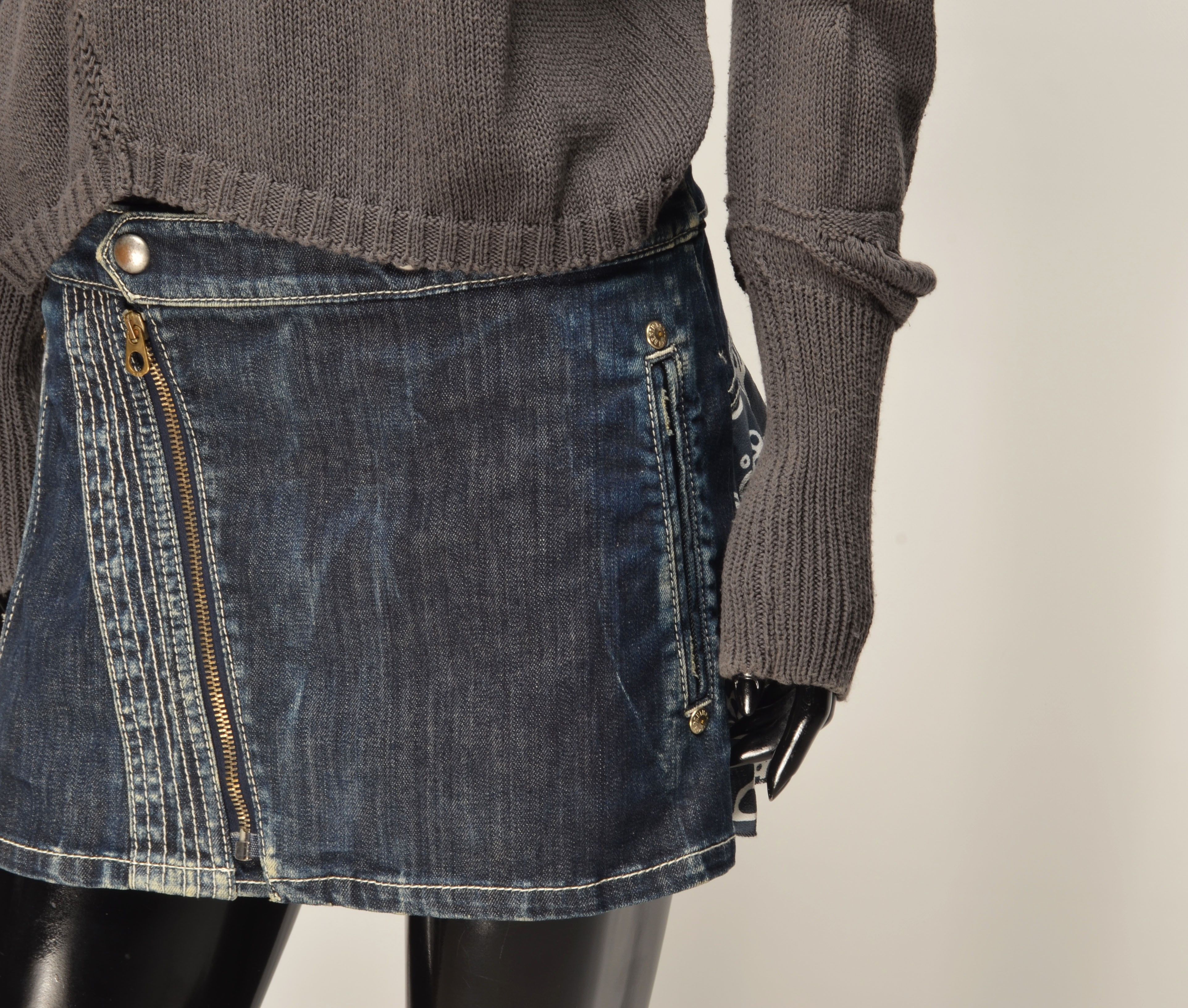 Other Lilith Y2K Cropped Asymmetrical Pointelle Open Knit Sweater Size S / US 4 / IT 40 - 3 Thumbnail