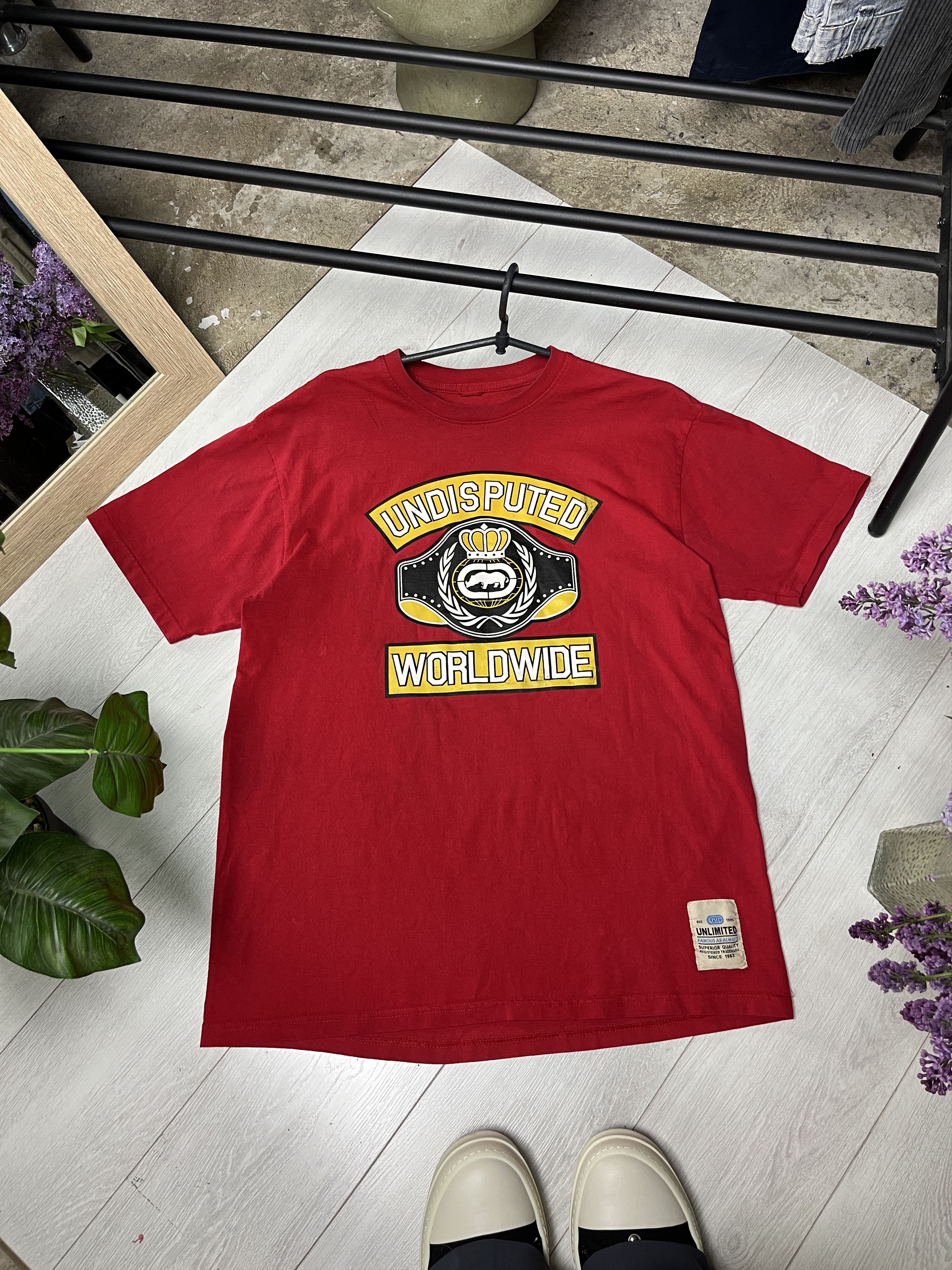 Ecko Unltd. 2000s ECKO UNLTD UNDISPUTED WORLDWIDE BOXING FADED TEE - 951 Size US L / EU 52-54 / 3 - 1 Thumbnail