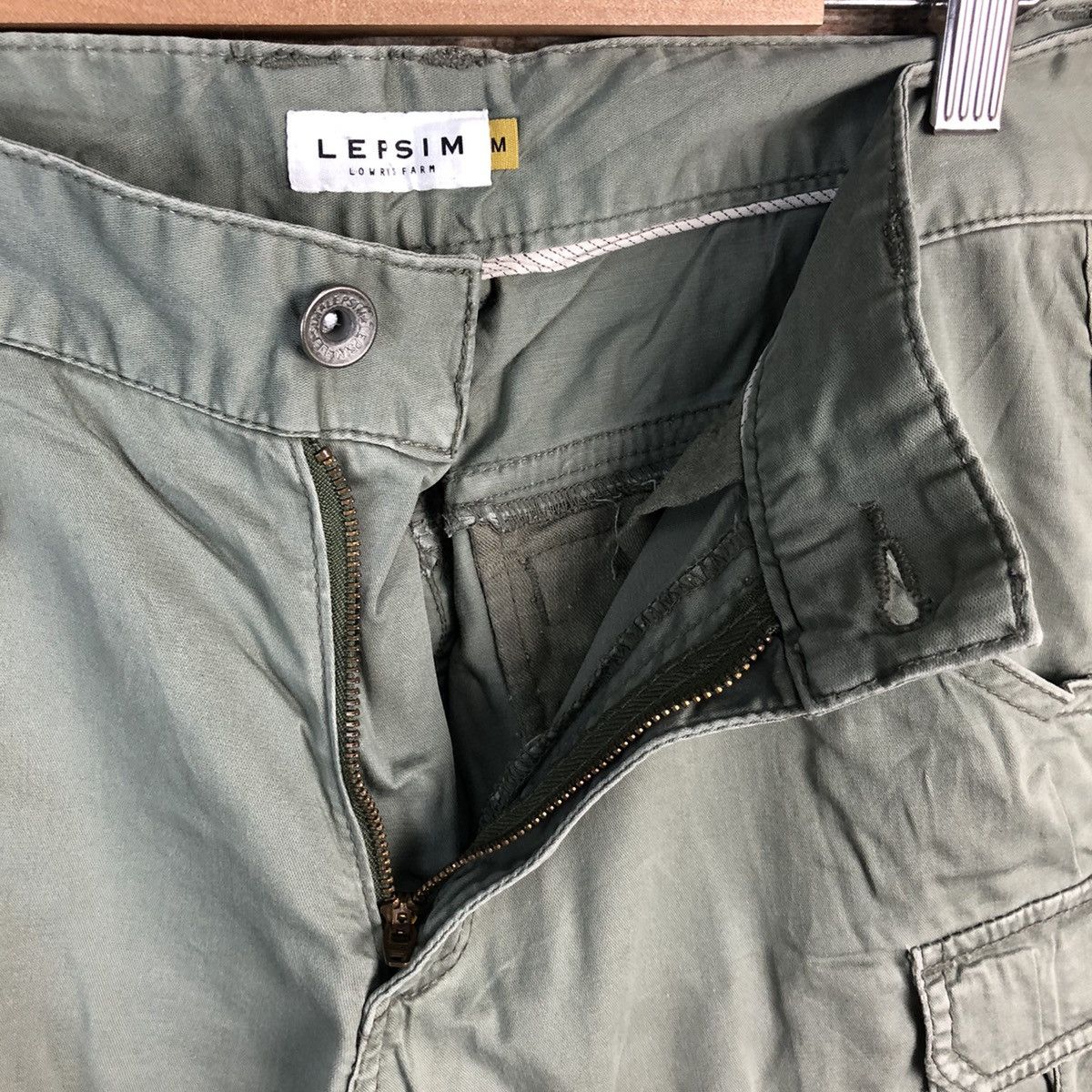 Japanese Brand DL Lepsim Green Cargo Multipocket Pants #C646 Size US 29 - 12 Thumbnail