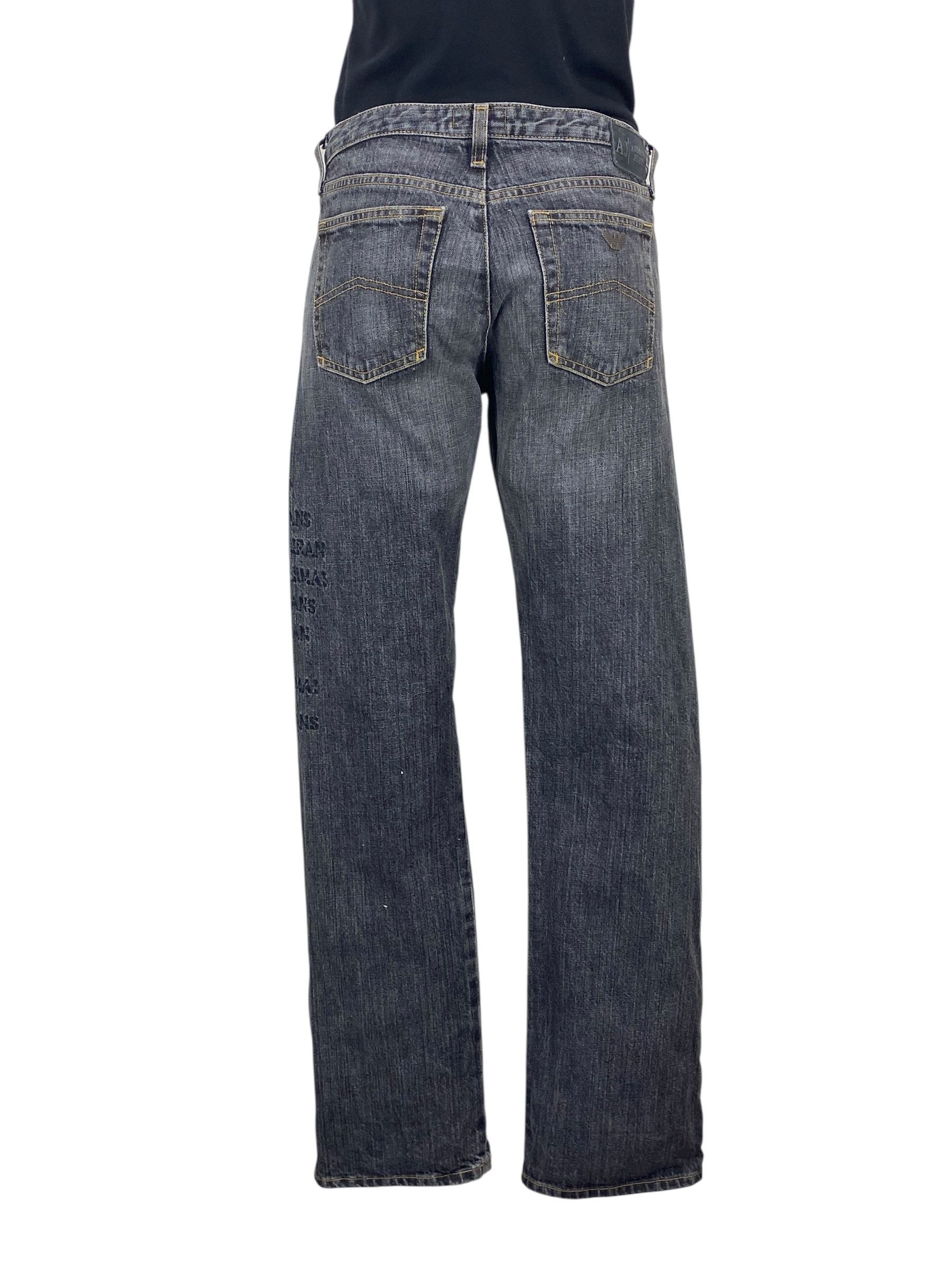 Armani Armani Jeans Distressed Denim Jeans Size US 27 - 2 Thumbnail