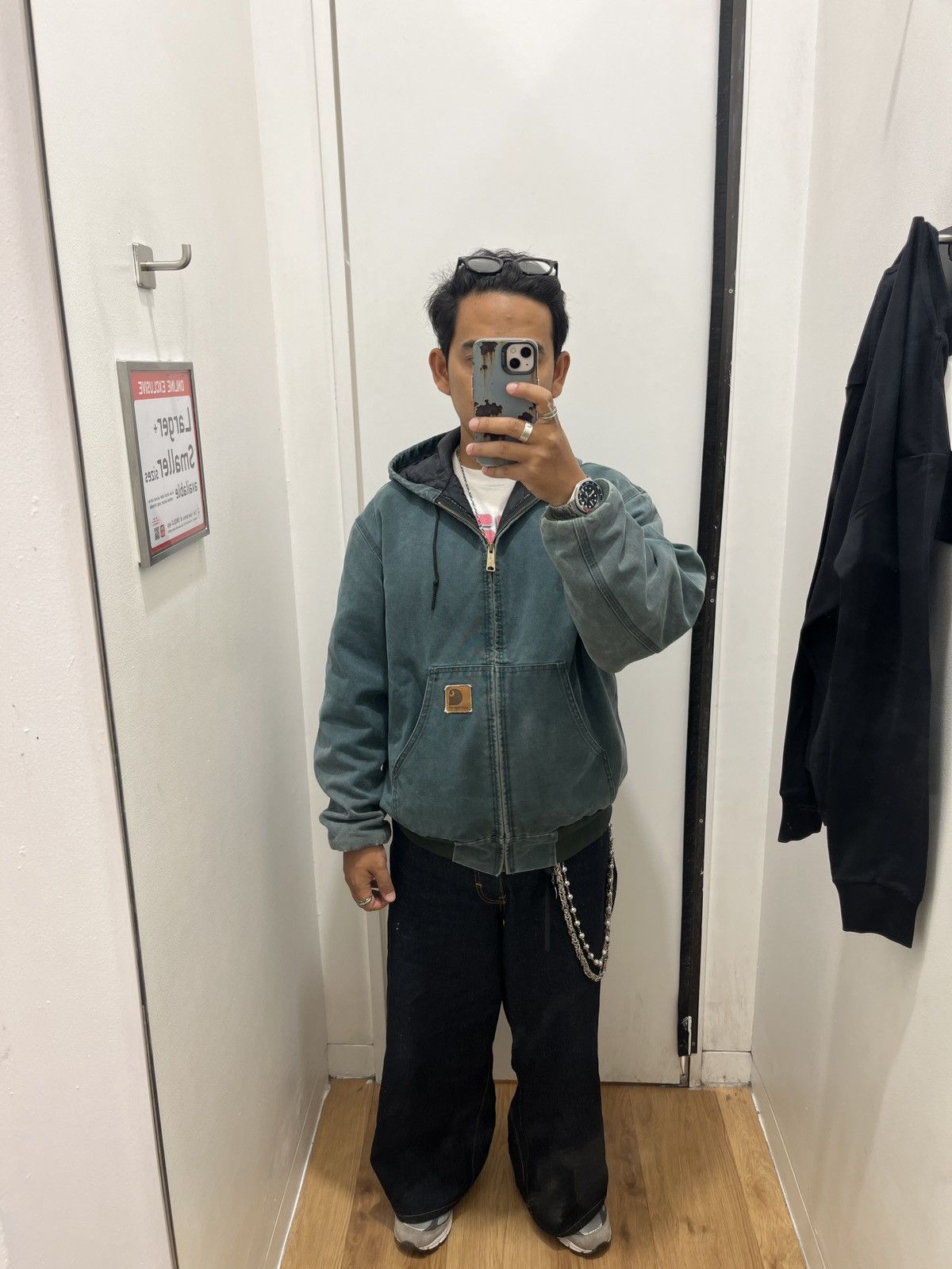 Carhartt Rare vintage Carhartt J06 HTG Hunter Green active jacket