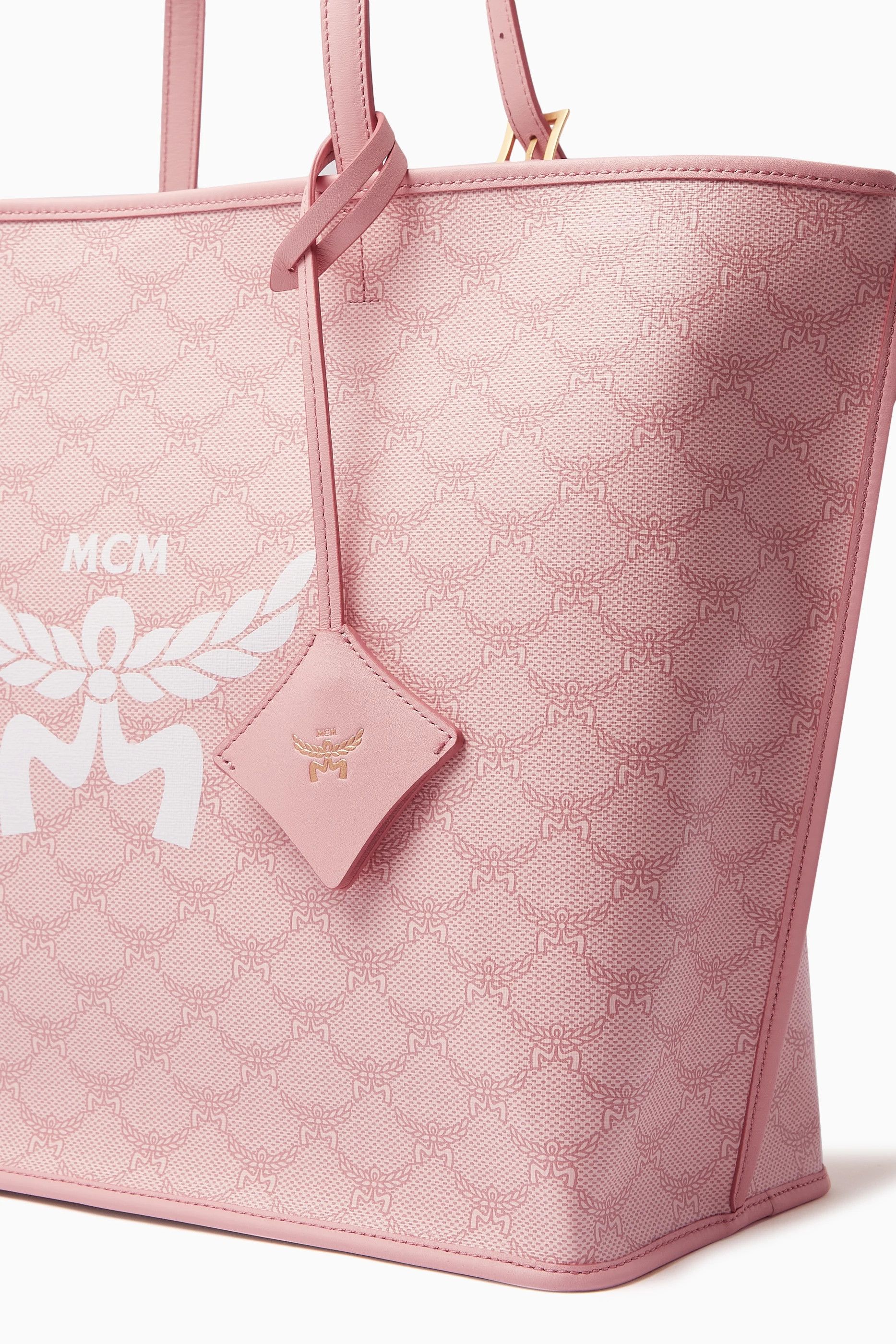 MCM o1mt1gz0426 Size: OS / Medium Himmel Shopper Tote Bag Pink Size ONE SIZE - 5 Thumbnail