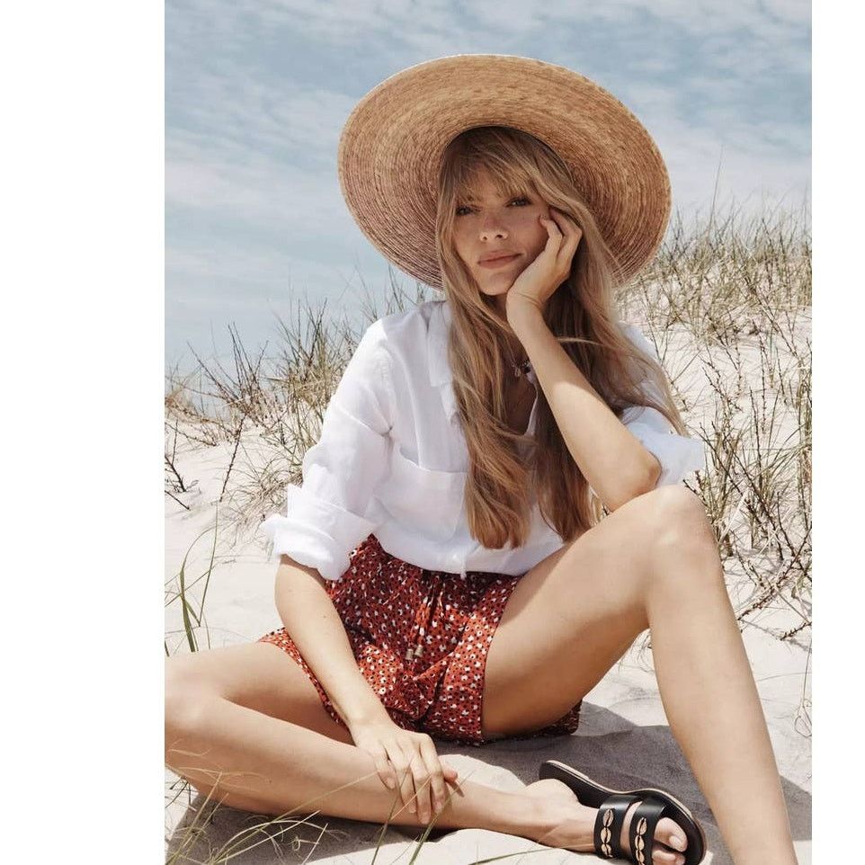 Anthropologie New Anthropologie THE ODELLS Malmo Belted Beach Shorts Sz 6 Size 28" / US 6 / IT 42 - 1 Thumbnail