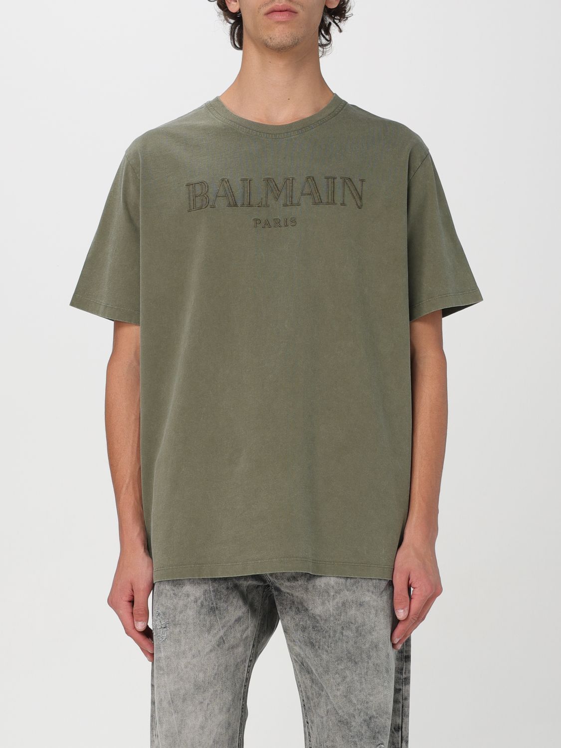 image of Balmain T-Shirt Men Green (Size XL)