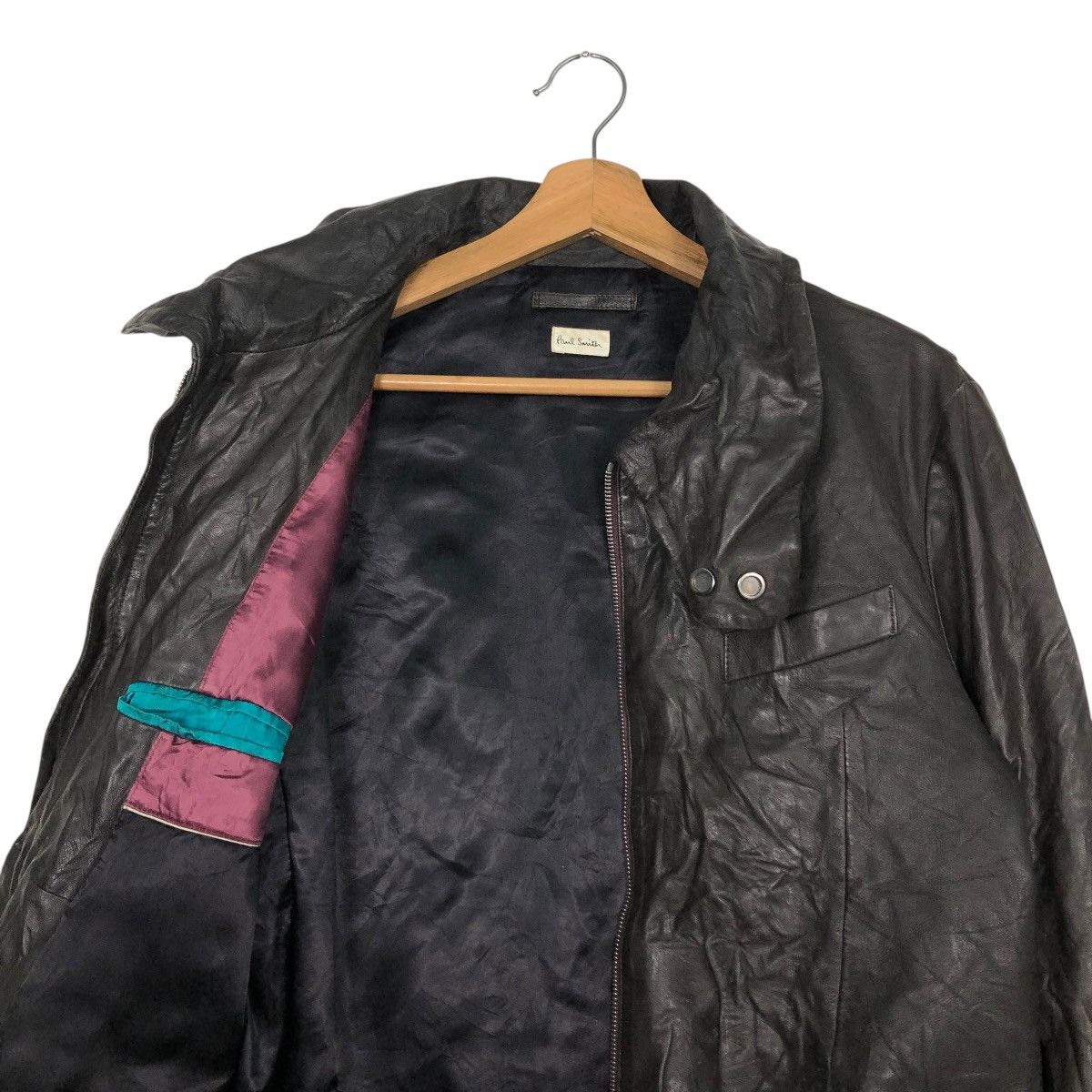 Paul Smith 🔥VINTAGE SOFT LEATHER BIKER JACKET PAUL SMITH Size US M / EU 48-50 / 2 - 14 Thumbnail