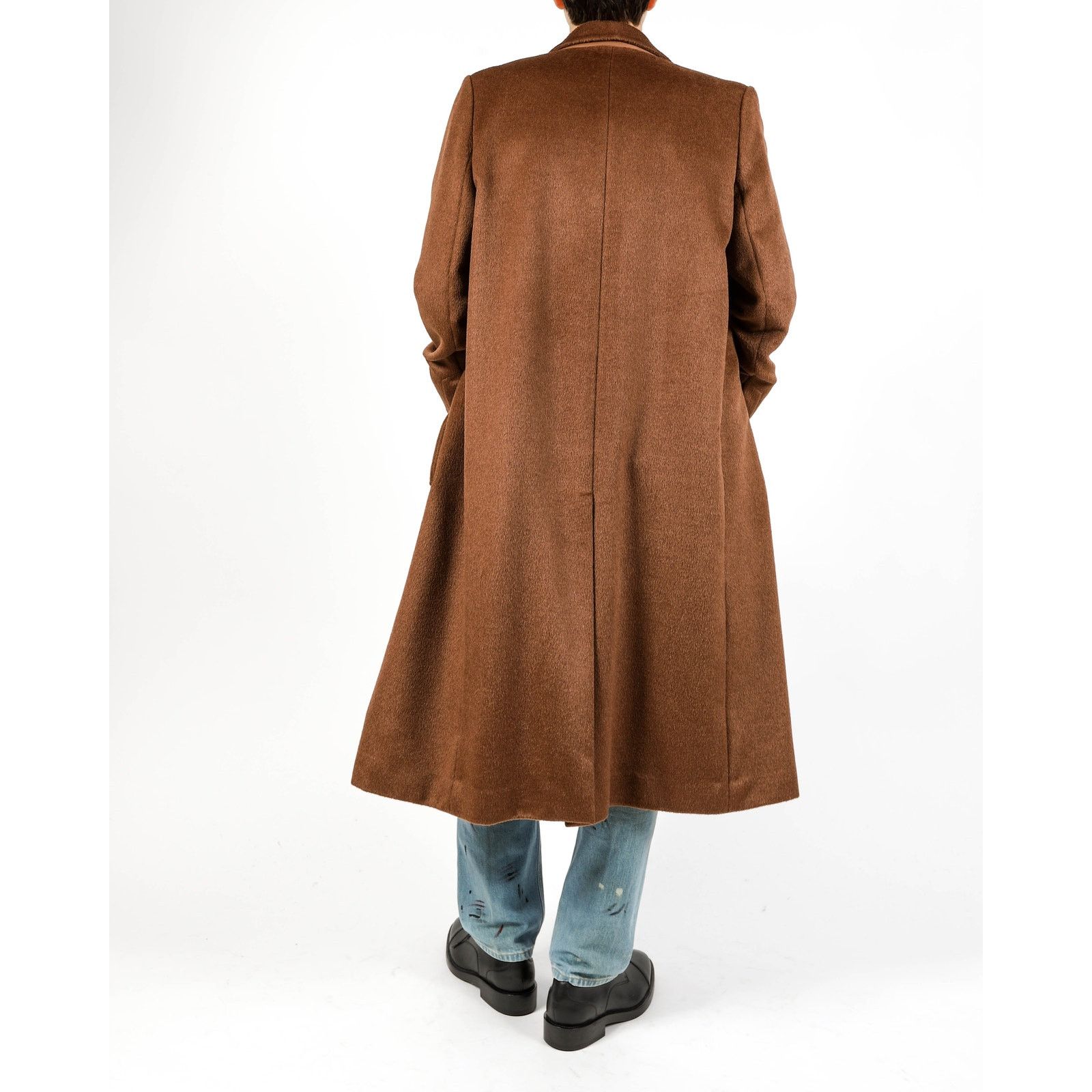 Berluti FW16 Double Breasted Coat in Brown Mohair Size US M / EU 48-50 / 2 - 4 Thumbnail