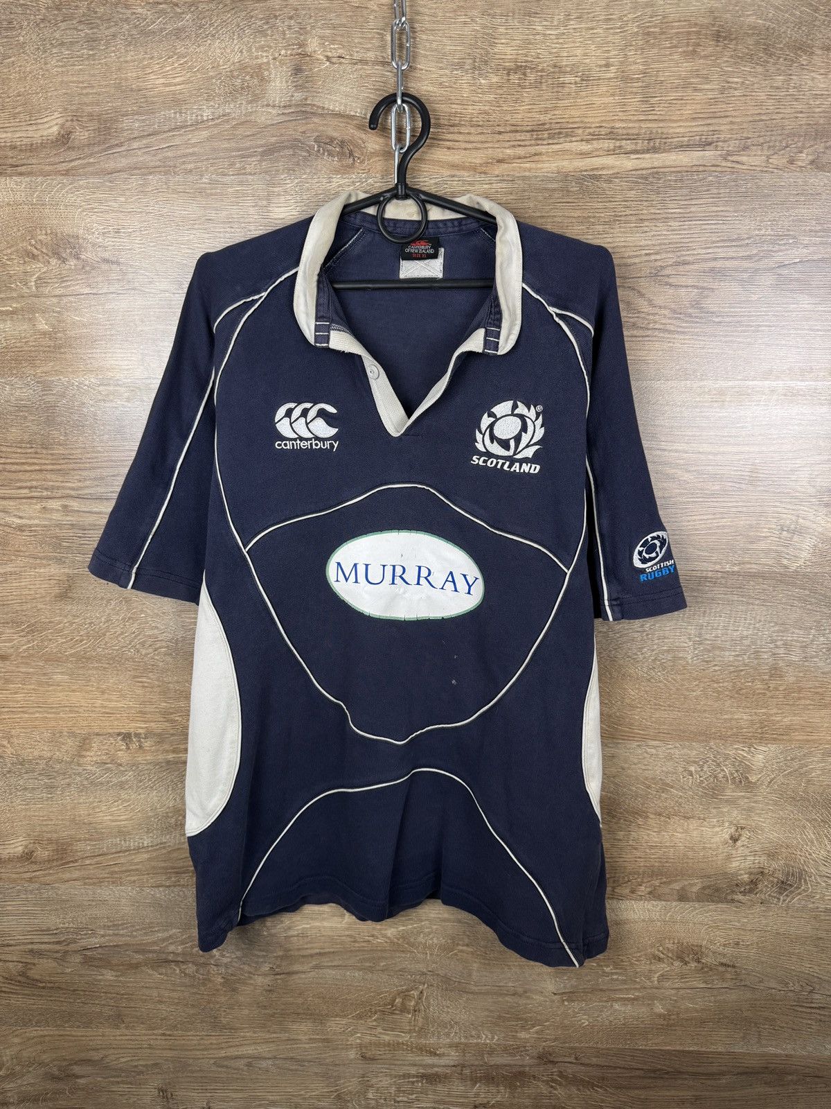 Vintage Mens Vintage Canterbury Scotland rugby polos T-shirt jersey Size US XL / EU 56 / 4 - 1 Thumbnail
