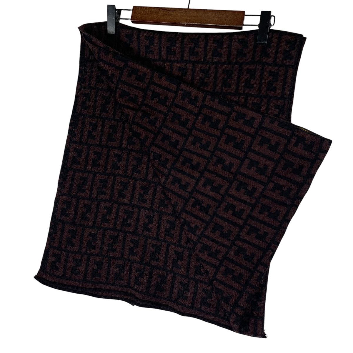 Fendi × Vintage Vintage Fendi Zucca All Over Print Scarf Muffler Size ONE SIZE - 7 Thumbnail