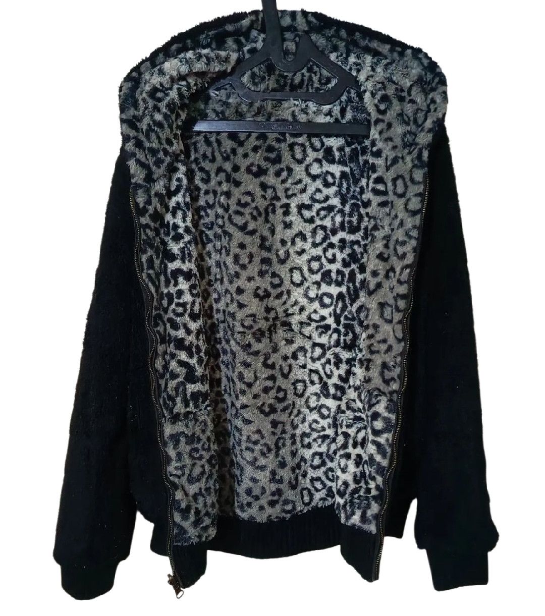 BUFFALO BOBS Faux Fur leopard Reversible Jacket Size M / US 6-8 / IT 42-44 - 3 Thumbnail