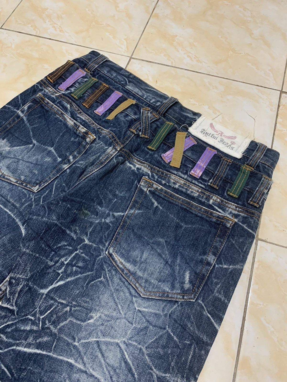 Japanese Brand Jorst pants double waist antfui jeans fading Size US 33 - 3 Thumbnail