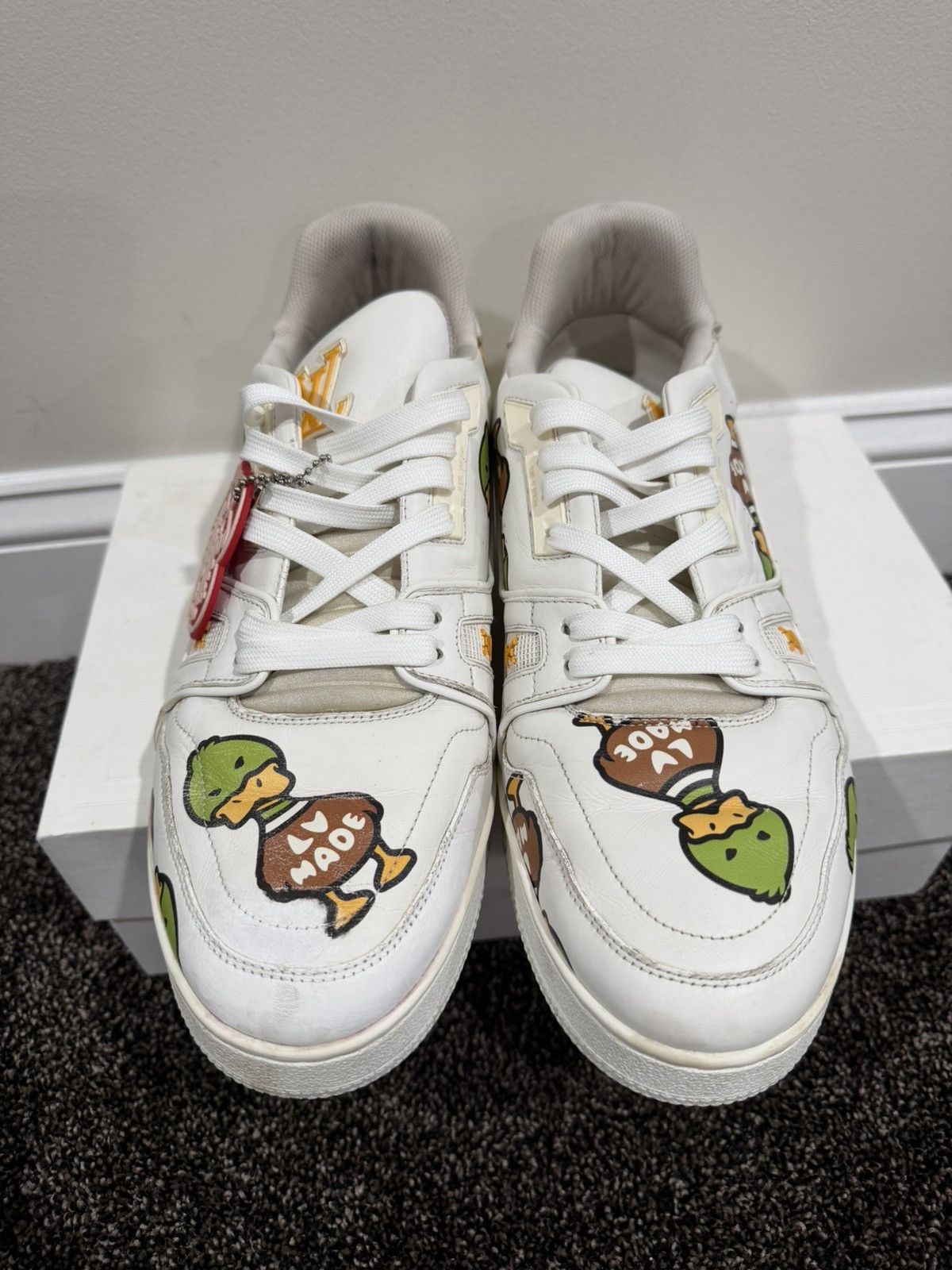 Louis Vuitton × Nigo Louis Vuitton x Nigo Human Made Duck FW21 LV Trainers Shoes Size US 10 / EU 43 - 7 Thumbnail