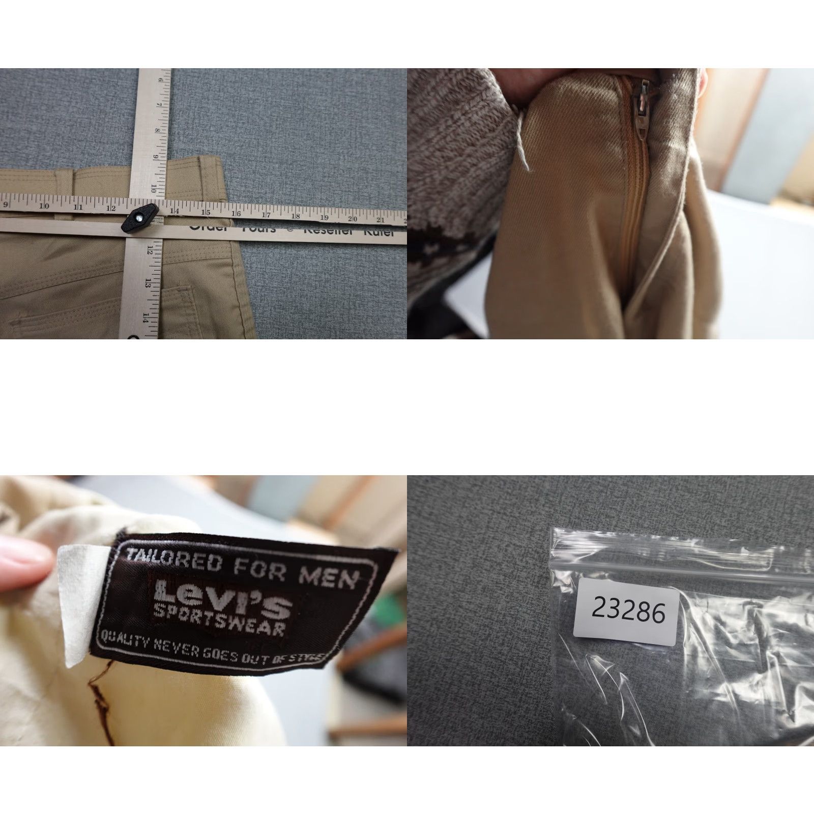 Levi's VINTAGE Levi's Pants Mens 32x30 Beige Chino Straight 5-Pocket Design Casual Retro Fit Mens Size US 32 / EU 48 - 9 Thumbnail