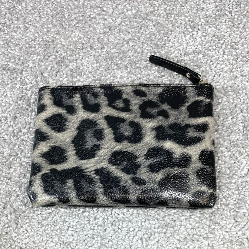 Vintage VINTAGE Kate Spade New York Women's Black Leopard Print Wristlet Wallet - Animal Print, Pockets, 4.5 in, 6.5 in Size ONE SIZE - 2 Thumbnail