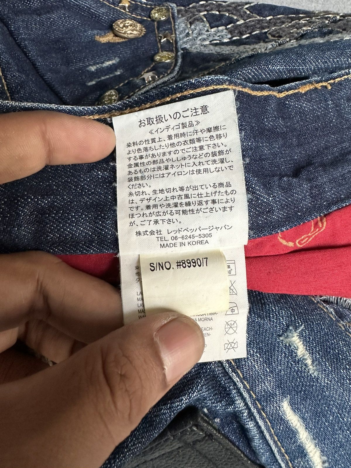 Japanese Brand Red Peppers Japan Distressed Denim Size US 32 / EU 48 - 23 Thumbnail