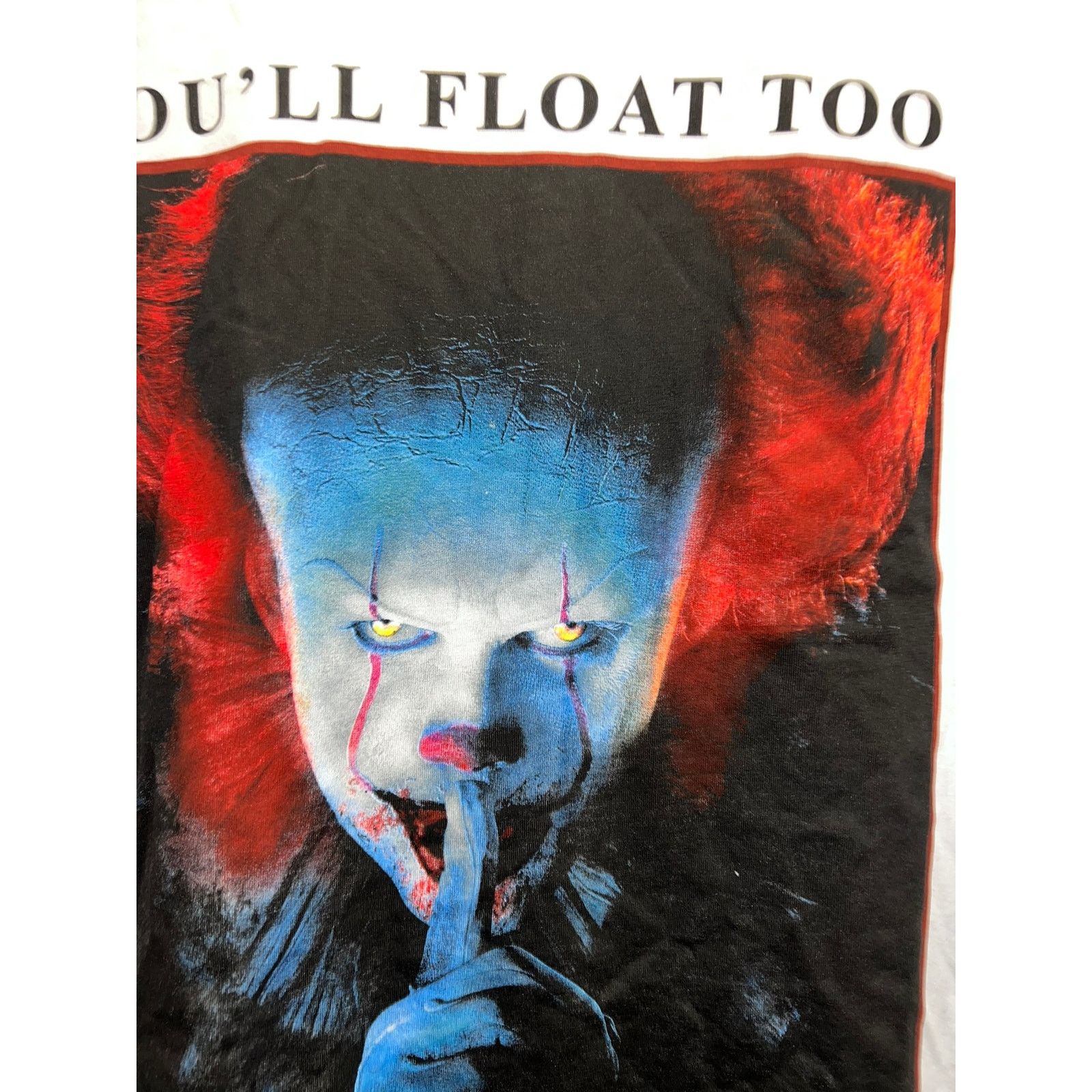 Vintage Pennywise It Shirt You'll Float Too IT Movie TV Derry Tee 2X Size US XXL / EU 58 / 5 - 3 Thumbnail