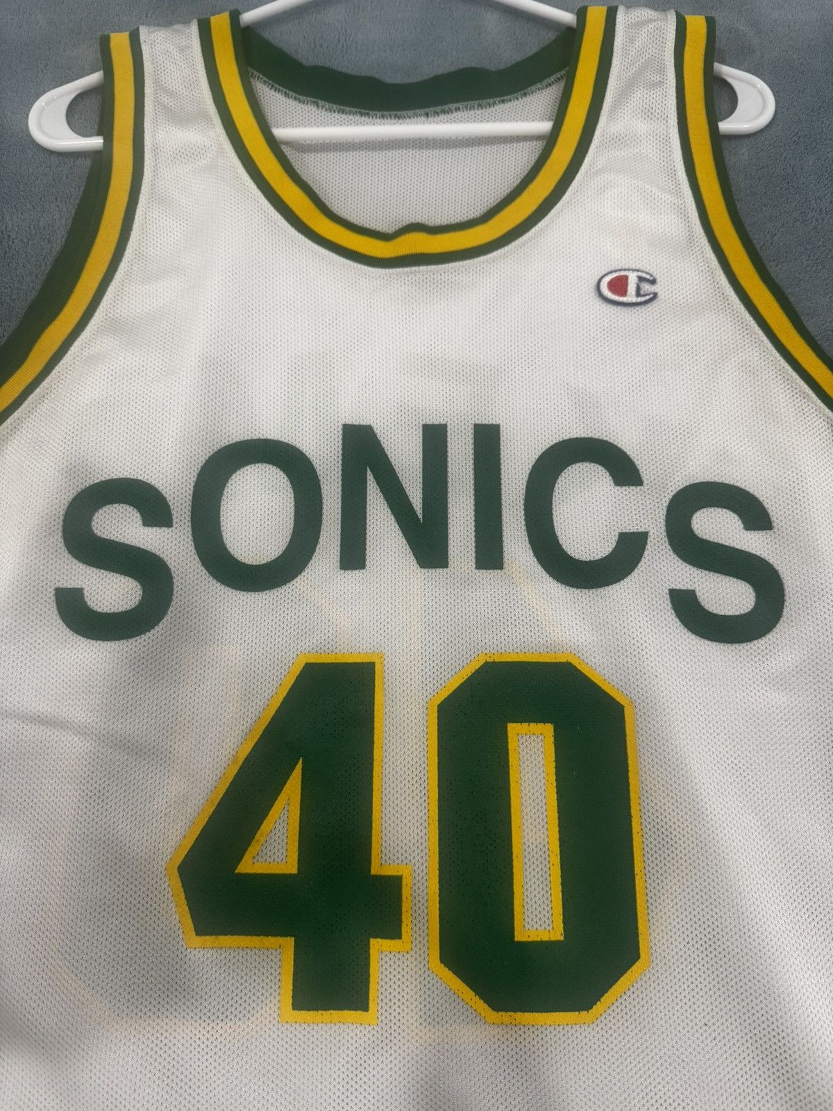 Champion Vintage Shawn kemp , Seattle SuperSonics Jersey Size US M / EU 48-50 / 2 - 2 Thumbnail