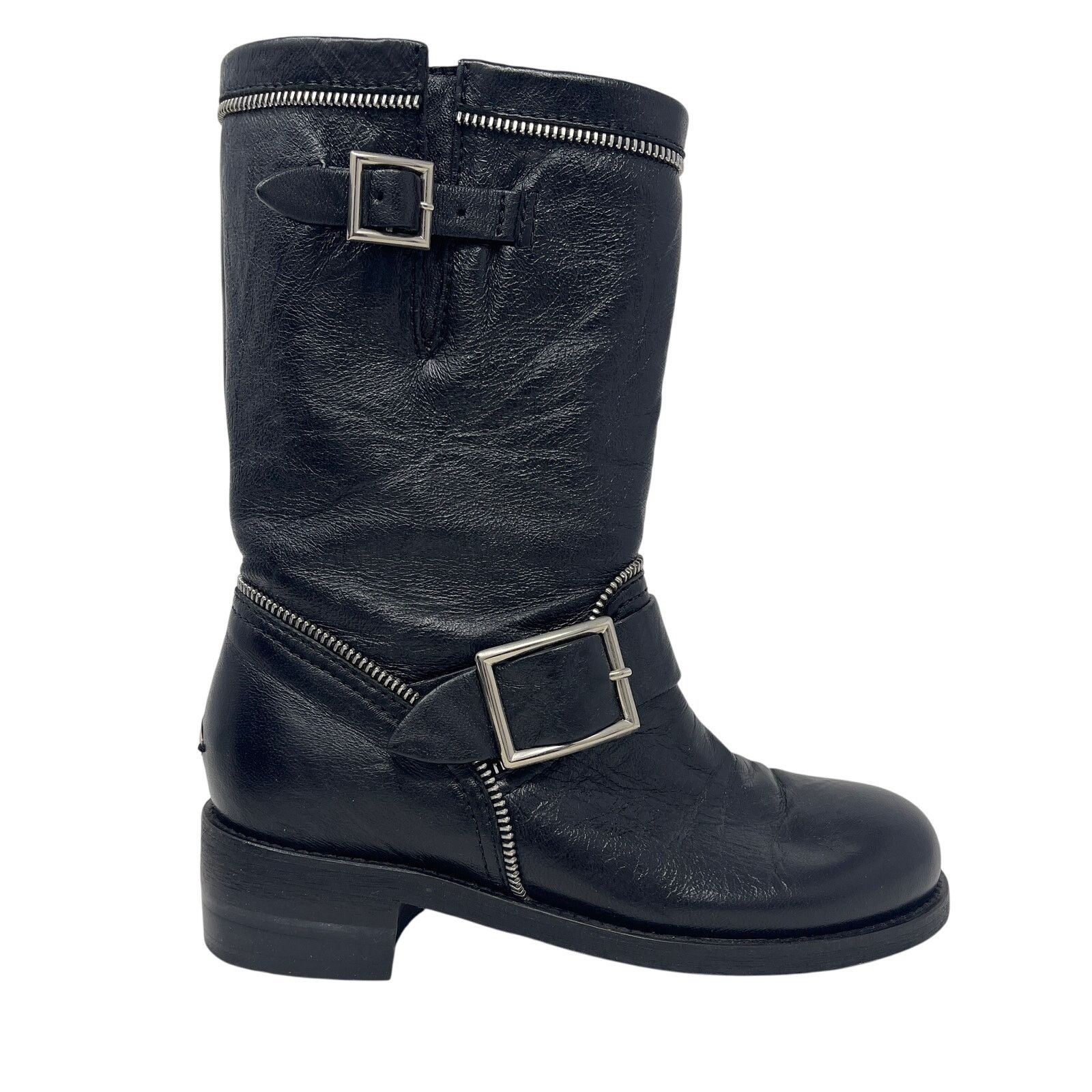 Jimmy Choo Jimmy Choo Dakar Biker Boots Size EU 35 US 5 Size US 5 / IT 35 - 2 Thumbnail