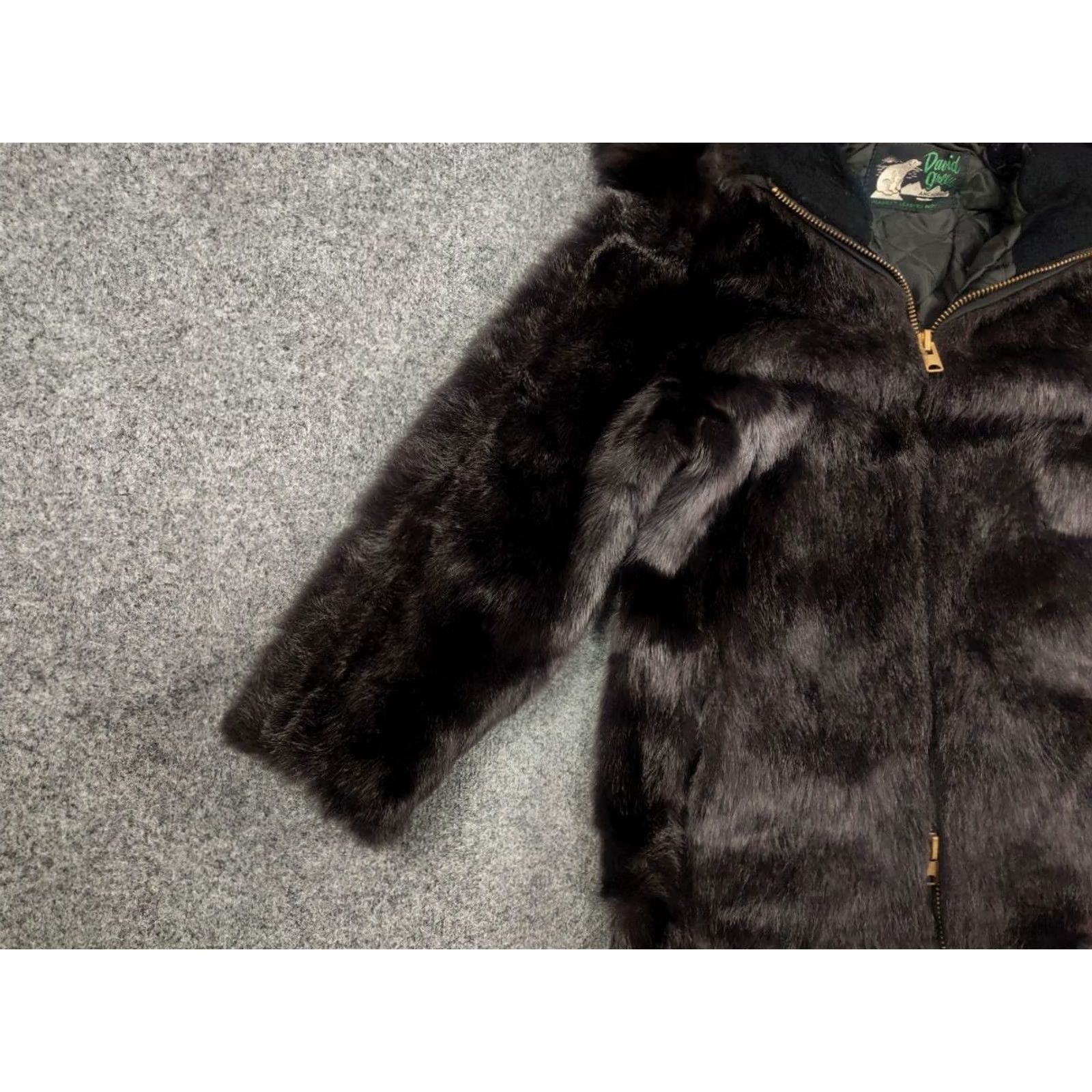 Vintage VINTAGE David Green Alaska Jacket Coat Fur Black Zip Coat Women XS Size S / US 4 / IT 40 - 6 Thumbnail