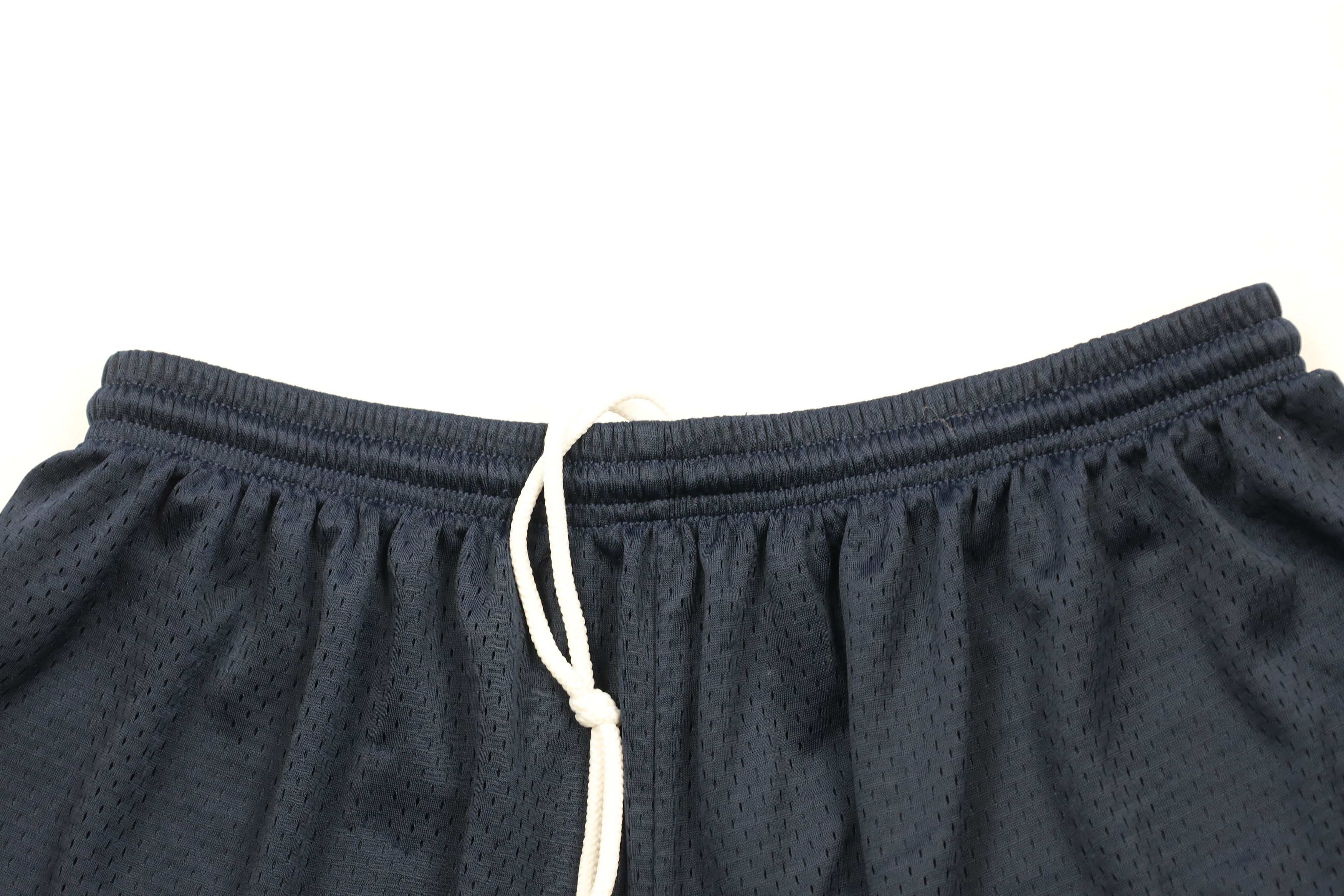 Vintage Vintage 90s Y2K Nike Scott Mini Swoosh Mesh Shorts Navy Blue Size US 38 / EU 54 - 2 Thumbnail
