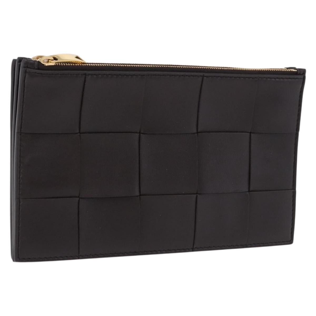 Bottega Veneta BOTTEGA VENETA MAXI INTRECCIATO Clutch Bag Leather Dark Size ONE SIZE - 1 Thumbnail