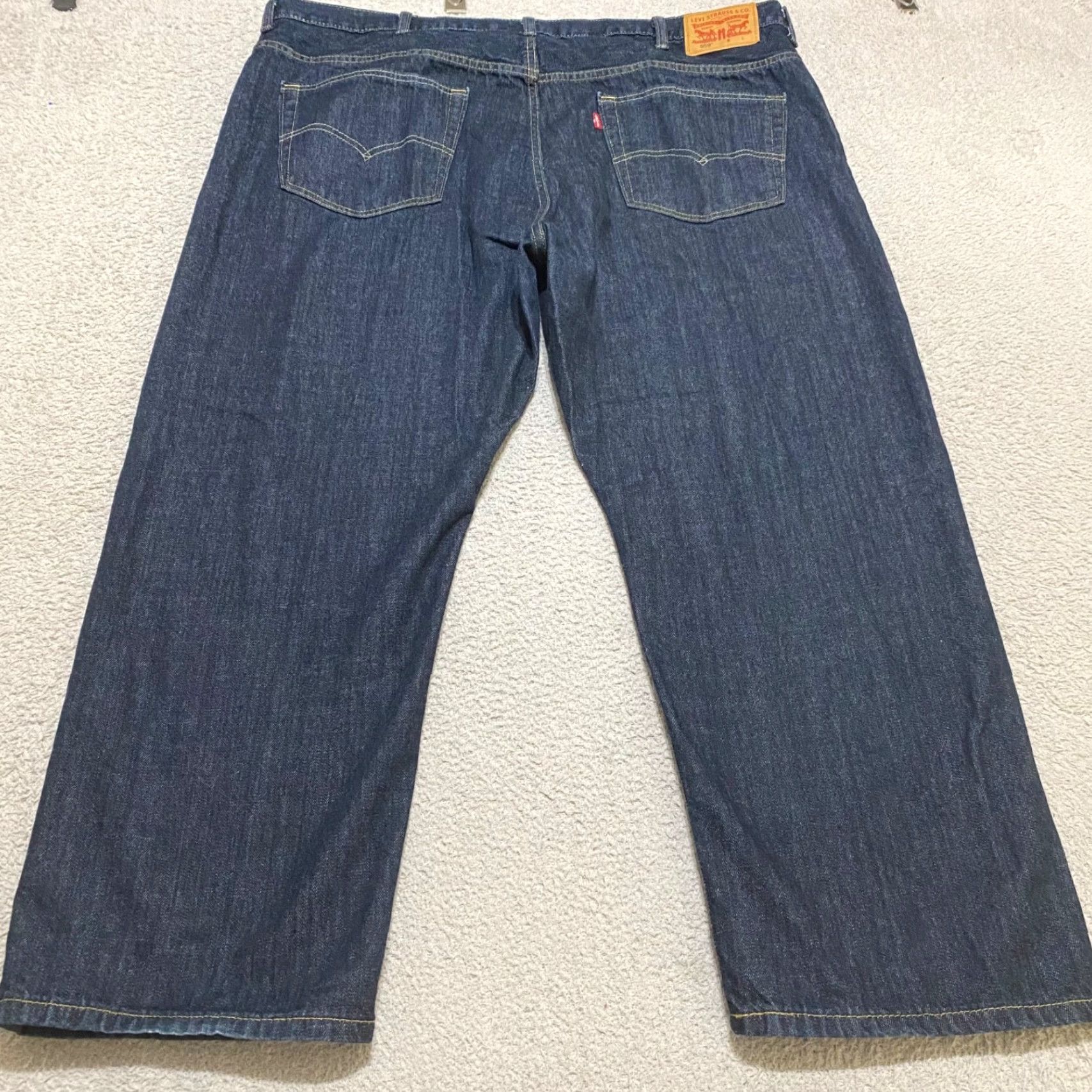 Levi's Levi's 559 Jeans Mens 48x29 Blue Denim Relaxed Straight Dark Wash High Rise Vintage No Size US 32 / EU 48 - 2 Thumbnail