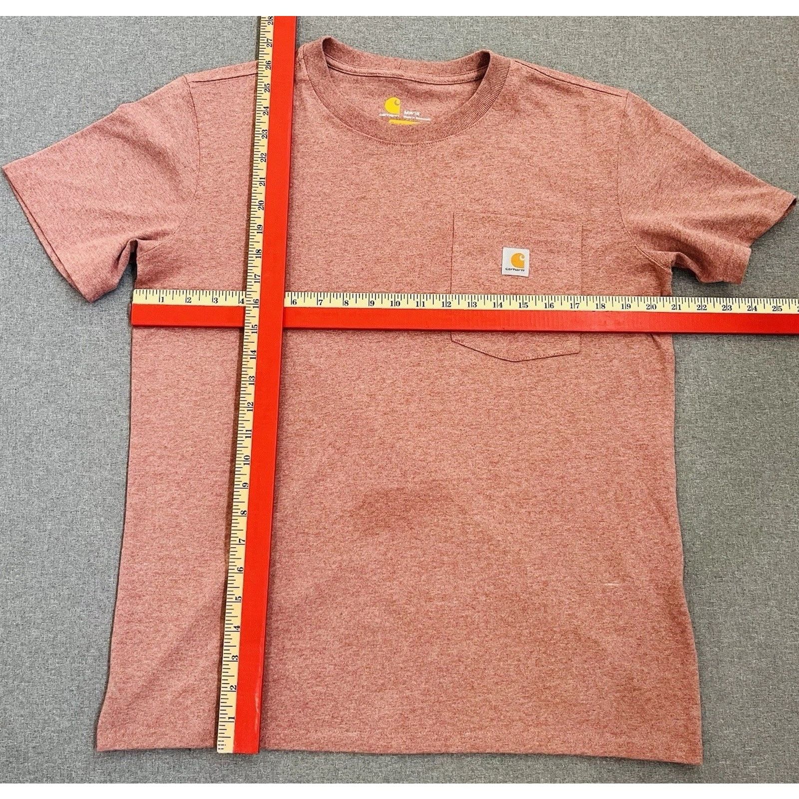 Carhartt Carhartt T-Shirt Mens Med Pink Short Sleeve CottonLogo Size US M / EU 48-50 / 2 - 2 Thumbnail