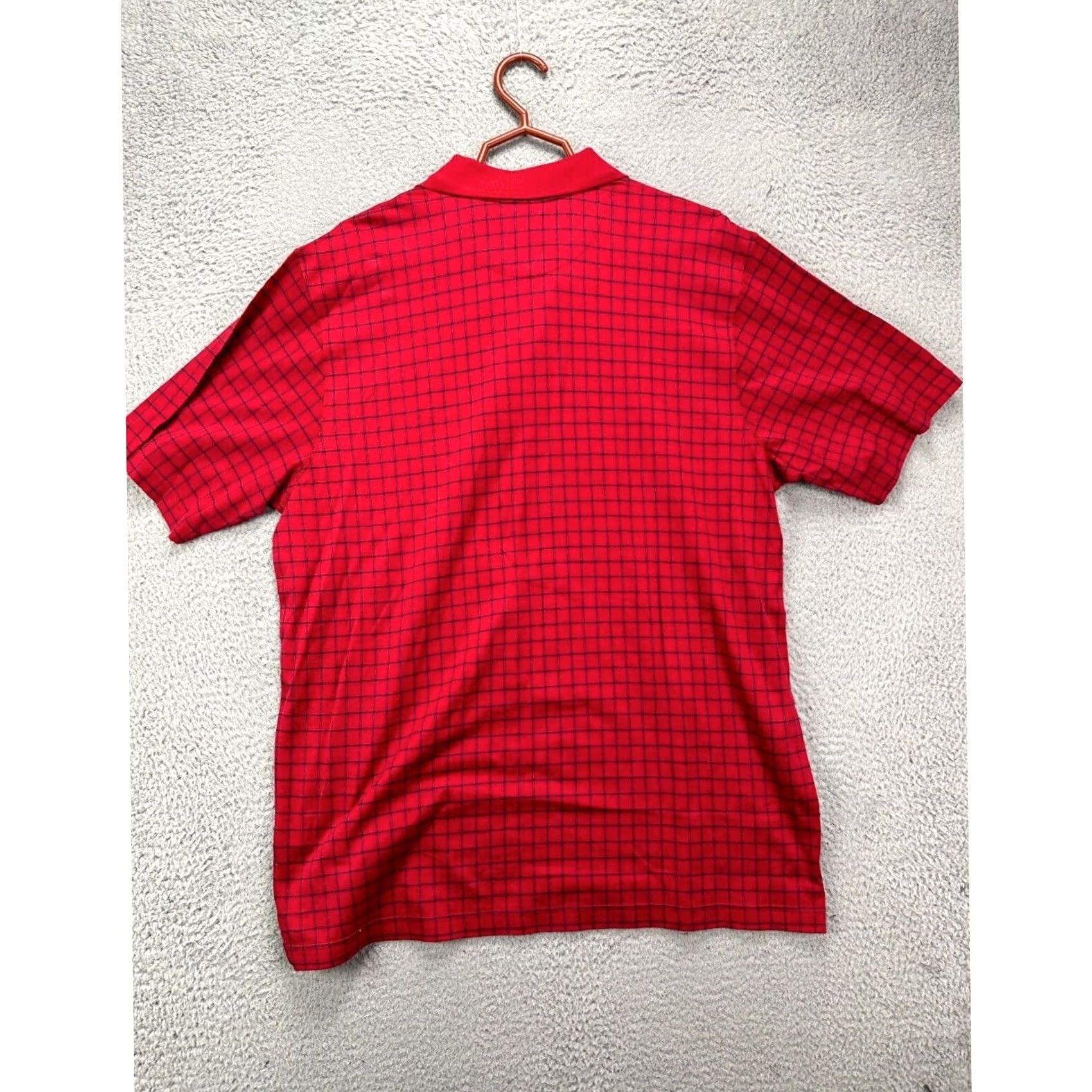 Chaps Chaps Golf Polo Shirt Mens Large Red Grid Check Mercerized Athletic Rugby NEW Size US L / EU 52-54 / 3 - 3 Thumbnail