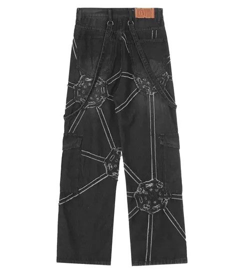 Japanese Brand Minami x Hoshi Utility grunge distressed cargo jeans pants Size US 32 / EU 48 - 5 Thumbnail