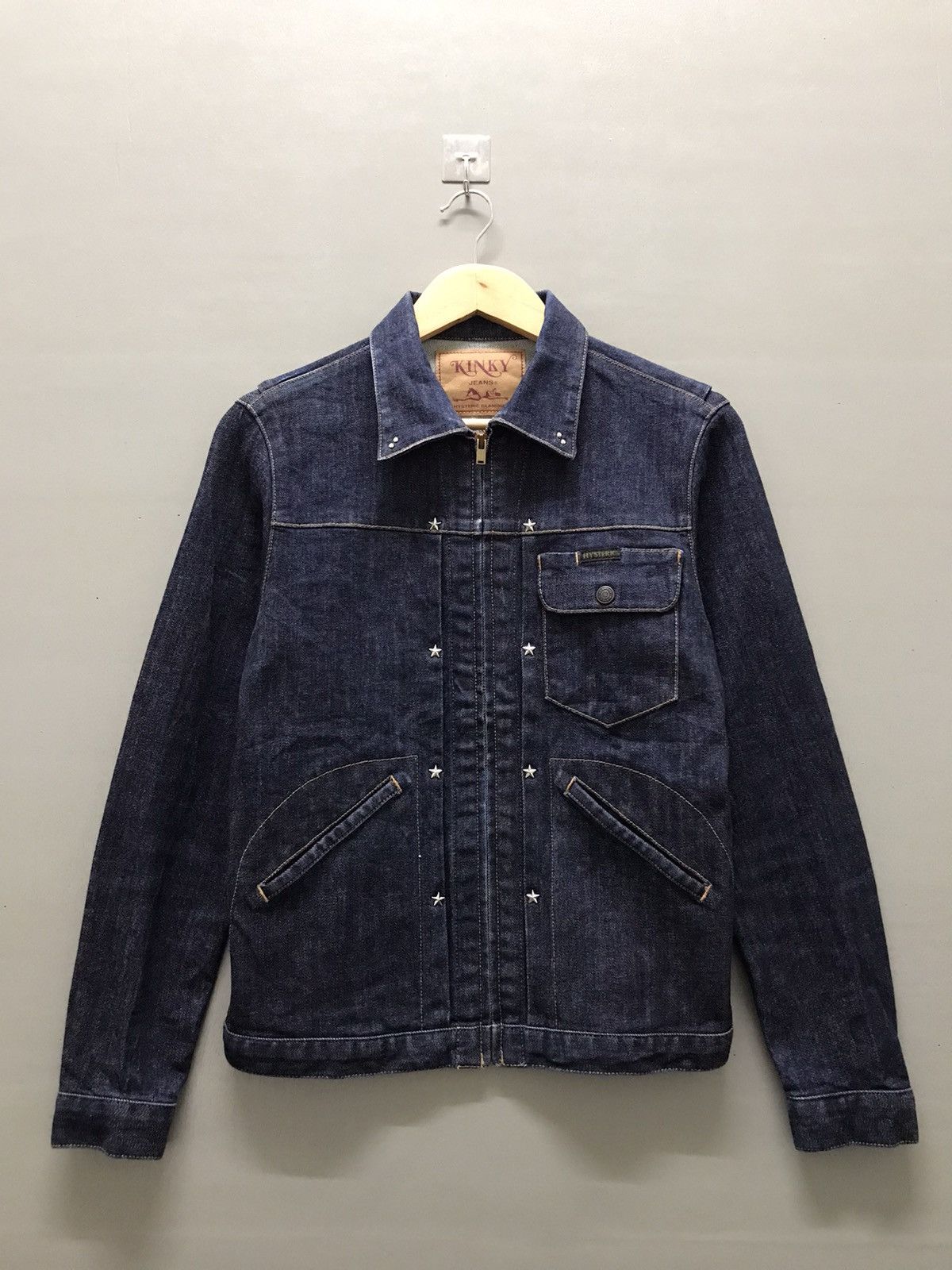 hysterics denim jacket ヒステリックス Hysteric Glamour Denim Jeans Zipper Jacket Blue Colour Women