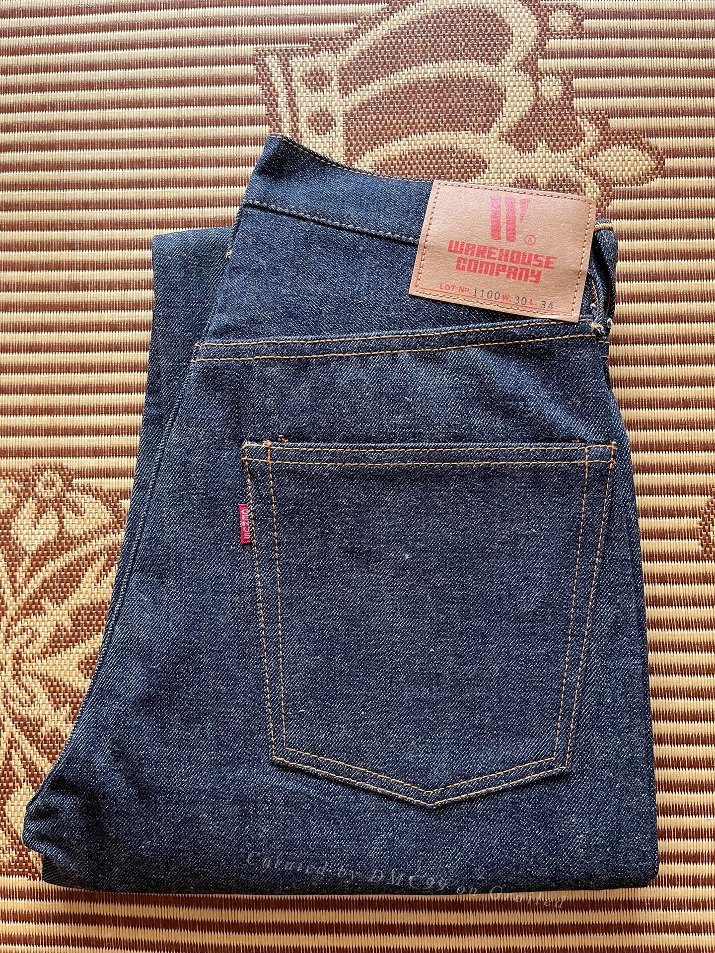 Warehouse & Co. Warehouse 1100 1960s Raw Denim Jeans Size US 30 / EU 46 - 1 Thumbnail