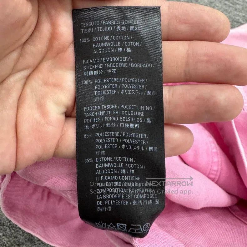 Balenciaga Balenciaga Embroidered Pink Denim Jacket. Size US S / EU 44-46 / 1 - 4 Thumbnail
