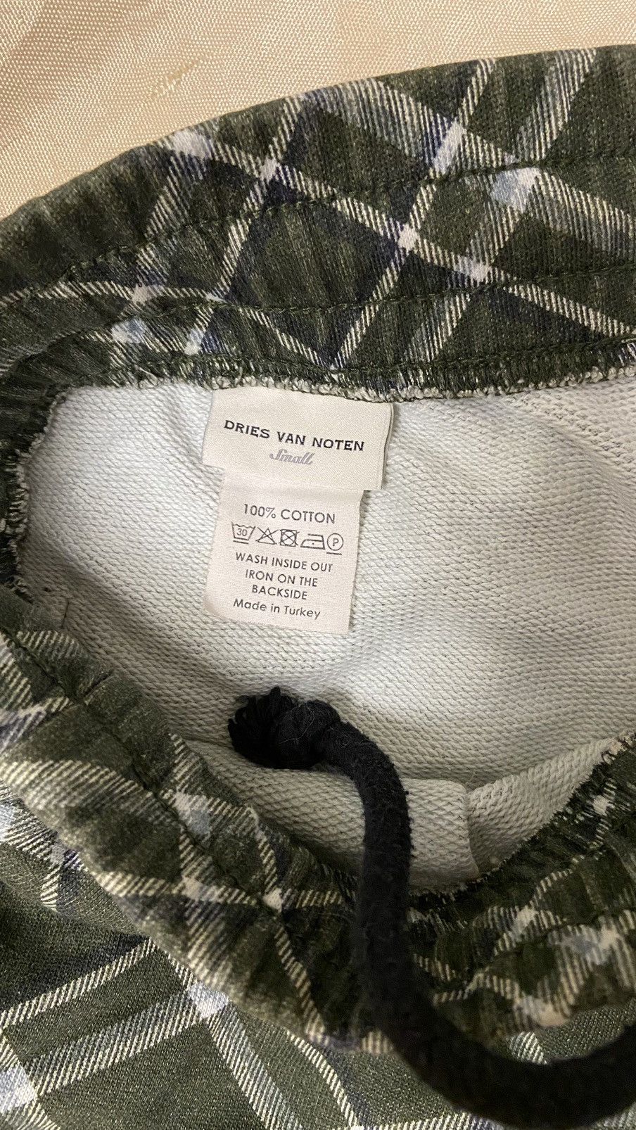 Dries Van Noten dries van noten vintage cotton green check pants Size 30" / US 8 / IT 44 - 4 Thumbnail