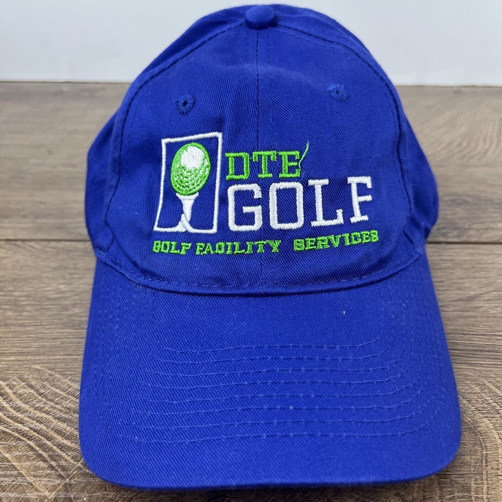 Other DTE Golf Hat DTE GOlf Facility Services Blue Adjustable Hat Size ONE SIZE - 5 Thumbnail