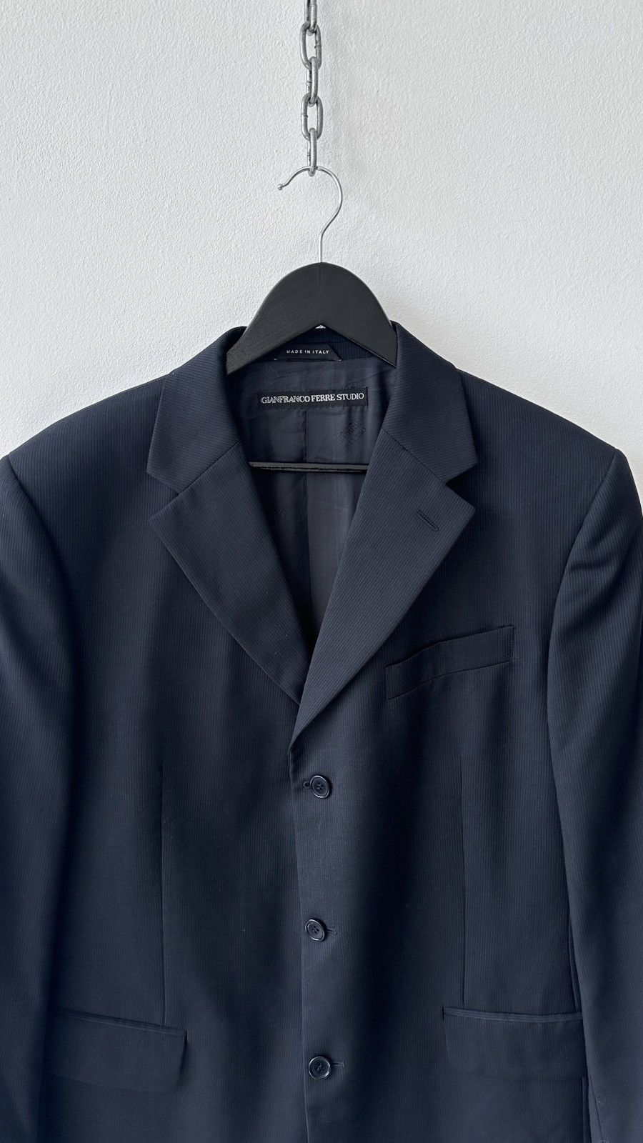 Gianfranco Ferre Gianfranco Ferre Studio Suit 100% Virgin Wool Made in Italy Size 44R - 6 Thumbnail