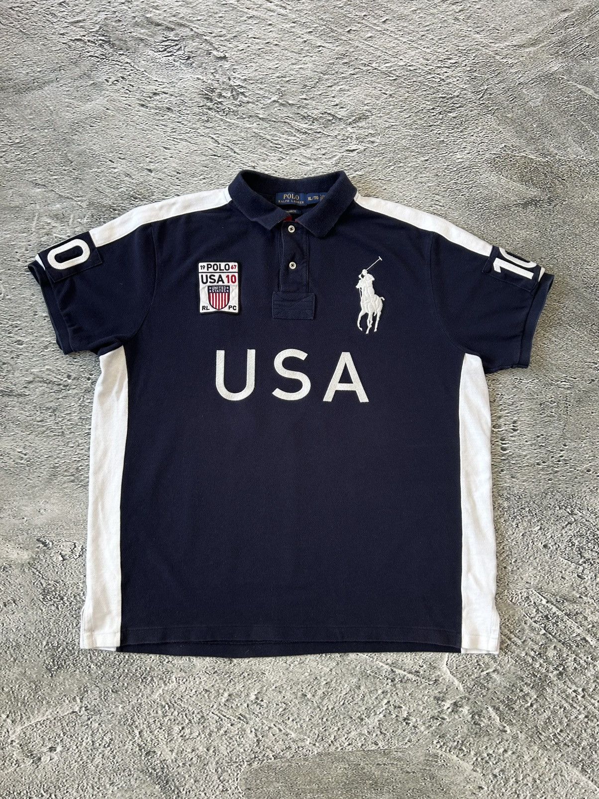 【デヴィちゃん】POLO Ralph Lauren US-93 RARE Vintage Polo Ralph Lauren P Wing Stadium 93 Red Sweater