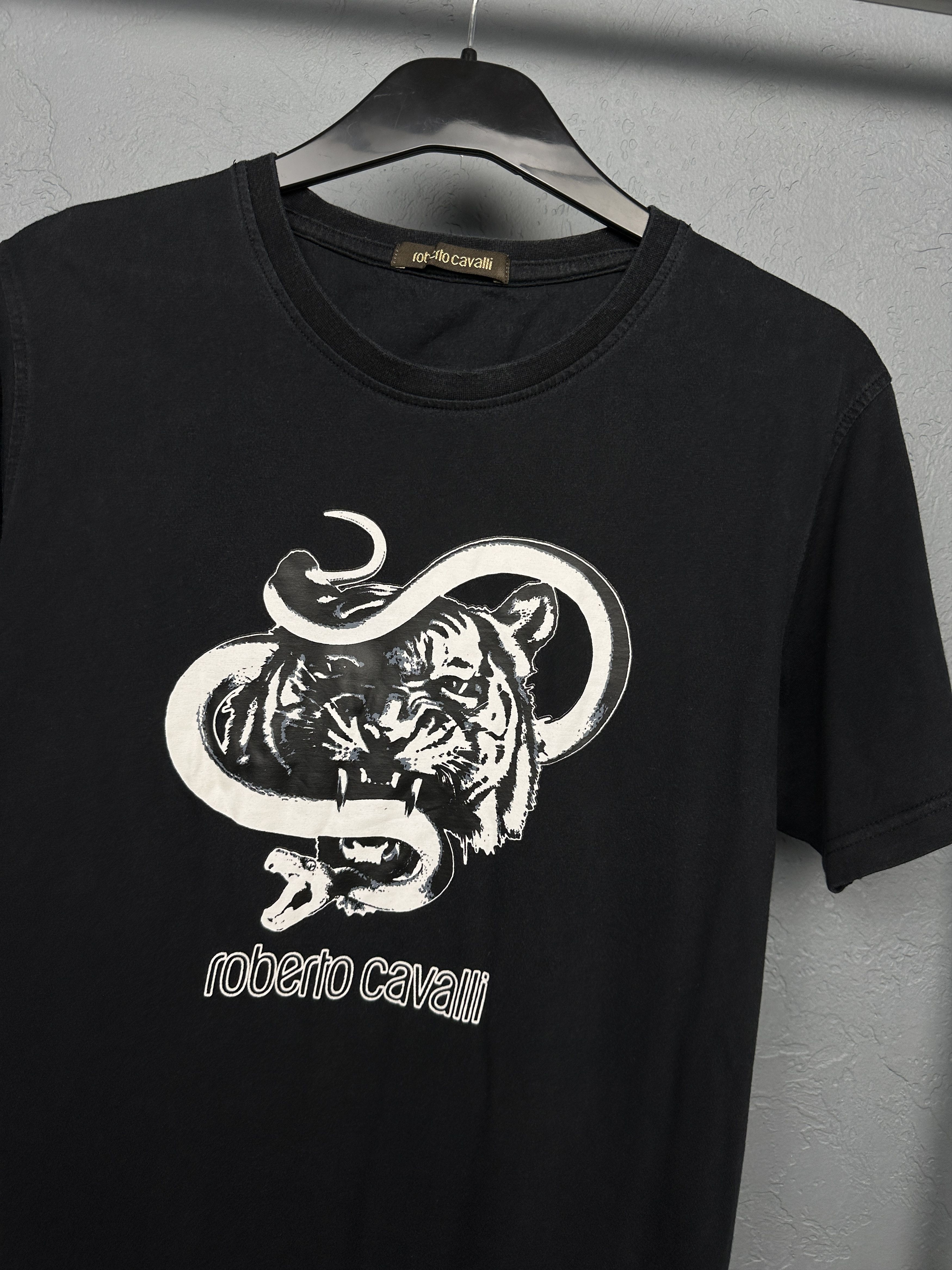 Roberto Cavalli Roberto Cavalli Mens T-Shirt Tee Size US XL / EU 56 / 4 - 2 Thumbnail