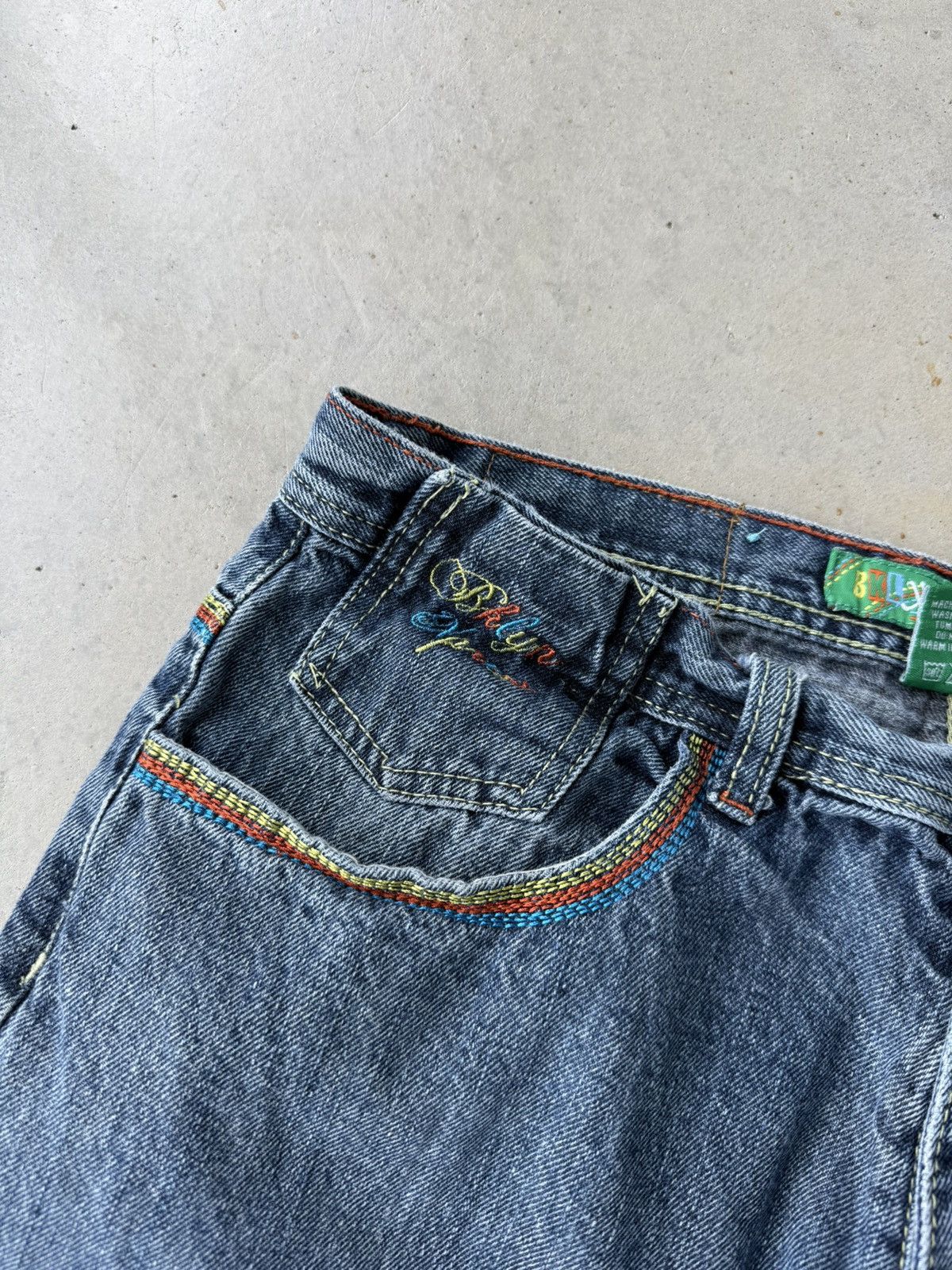 Brooklyn Xpress Vintage Y2K Brooklyn Xpress Baggy Denim Shorts Size US 34 / EU 50 - 5 Thumbnail