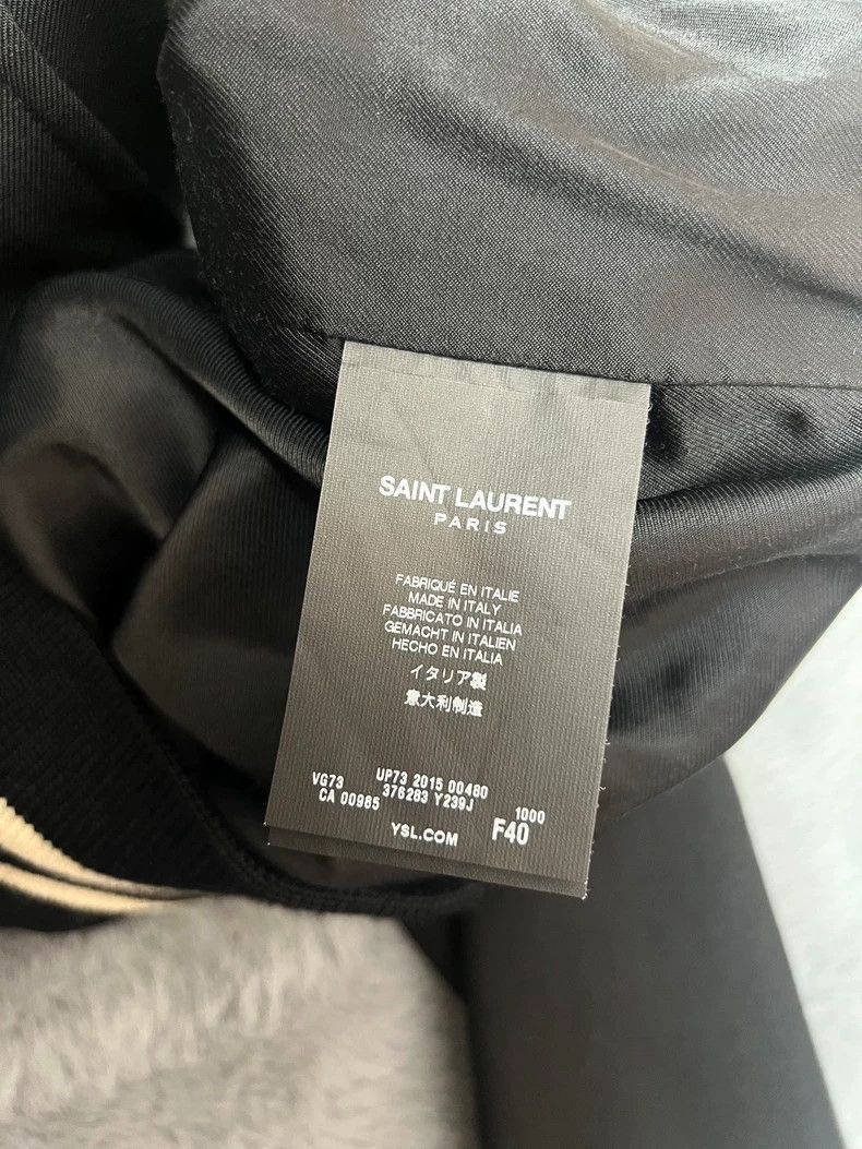 Saint Laurent Paris Saint Laurent Paris Saint Laurent Black Wool Baseball Jack Size M / US 6-8 / IT 42-44 - 5 Thumbnail