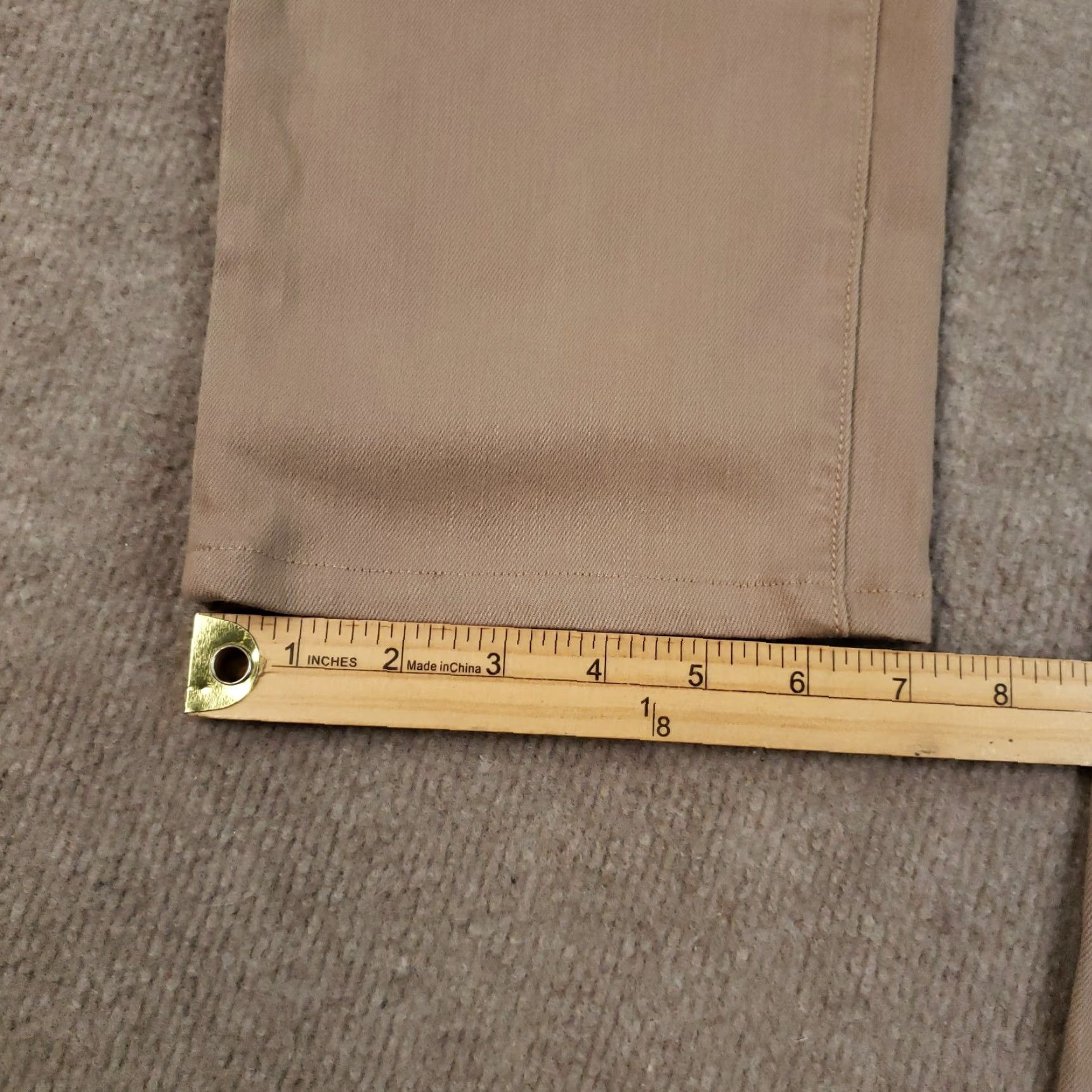 MONFRERE Monfrere Brando Slim Fit Jeans 5 Pocket Beige Green Cotton Polyurethane Regular 32x25 Mens Jeans Straight 5-Pocket USA Vintage No Size US 32 / EU 48 - 4 Thumbnail