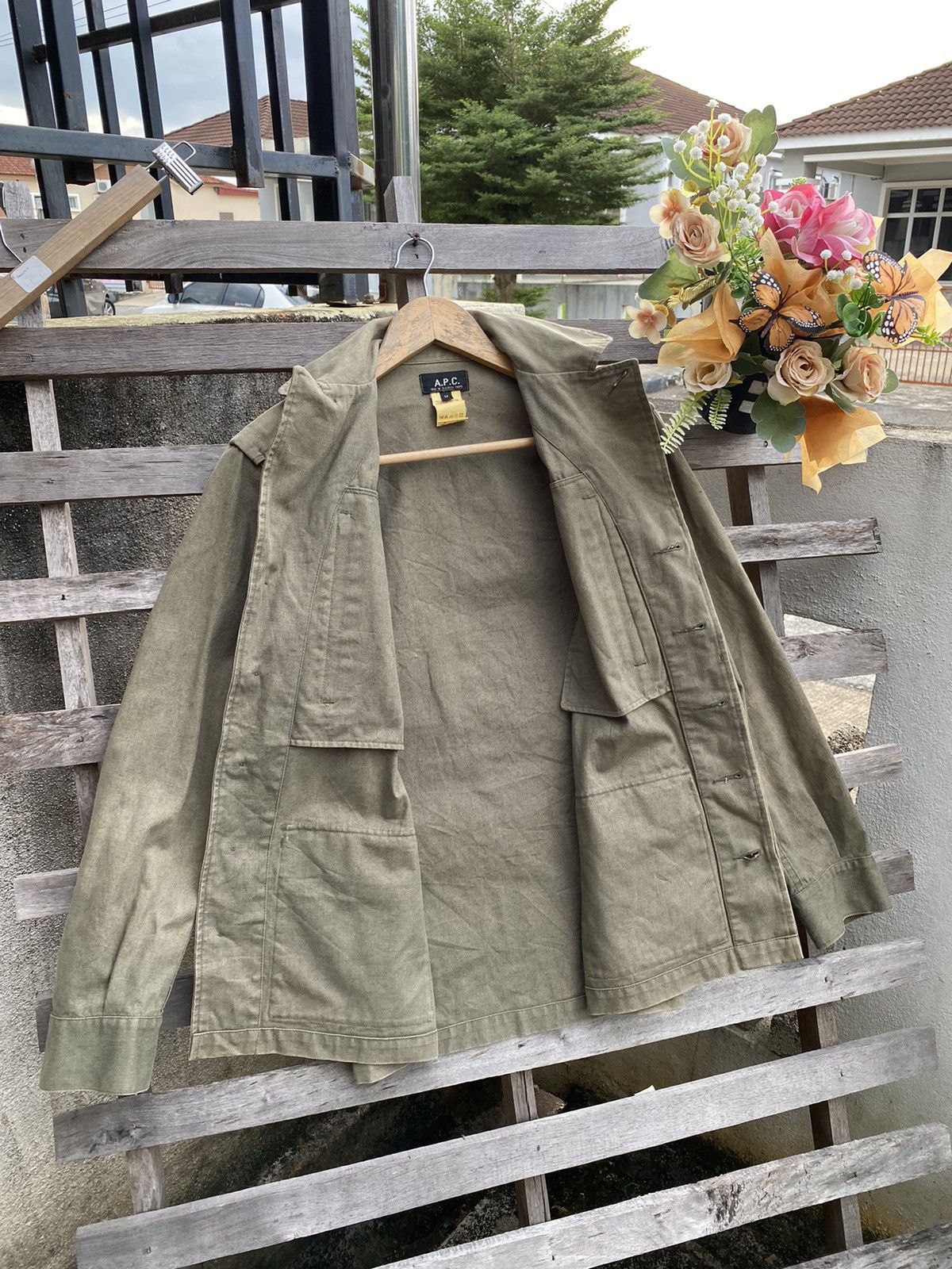 A.P.C. Vintage A.P.C Military Jacket - army green Size M / US 6-8 / IT 42-44 - 8 Thumbnail