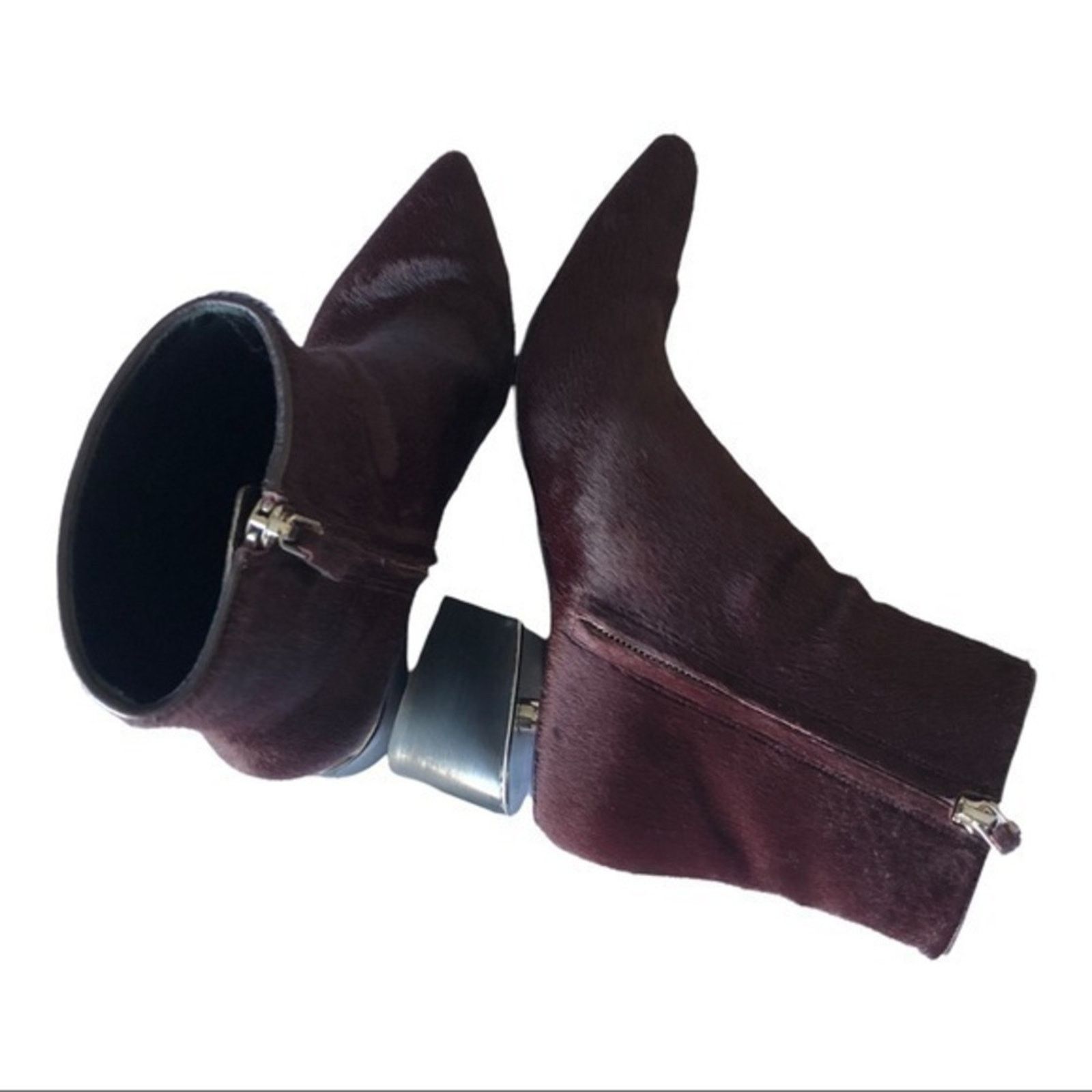 Alexander Wang Authentic Alexander Wang Red Fur Calf Ankle Bootie Size US 7 Size US 7 / IT 37 - 6 Thumbnail