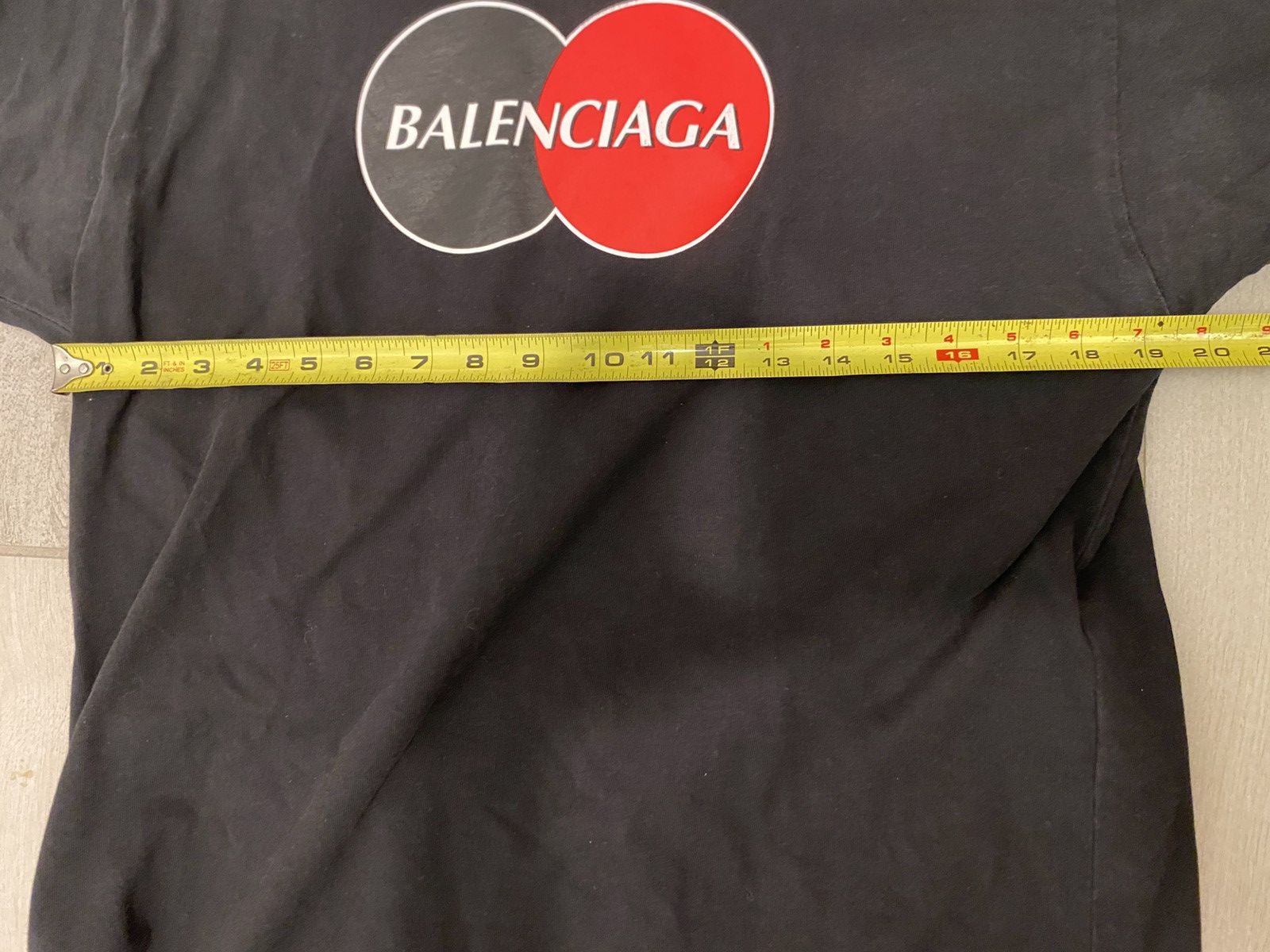 Balenciaga Balenciaga Mastercard Tee Shirt Size US XS / EU 42 / 0 - 7 Thumbnail